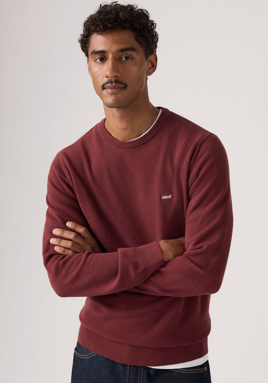 Levi's® Rundhalspullover LIGHTWEIGHT HM SWEATER Feingerippte Abschlüsse günstig online kaufen