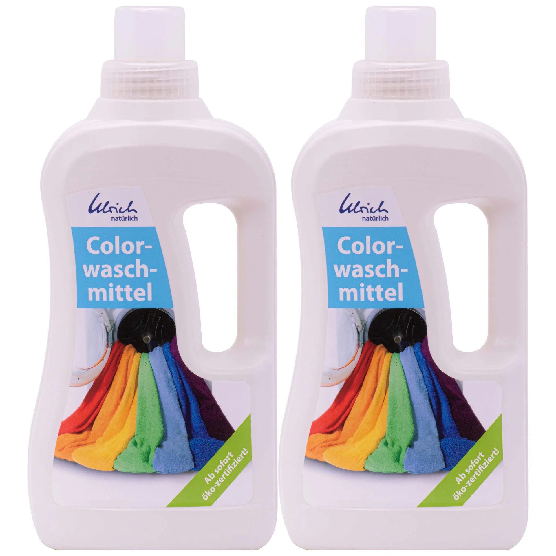 Ulrich natürlich ULRICH natürlich Waschmittel Color 2 x 1 Liter flüssig NCP-vegan zerti Colorwaschmittel (2 x 1 Liter Ohne Duftstoffe und optische Aufheller)