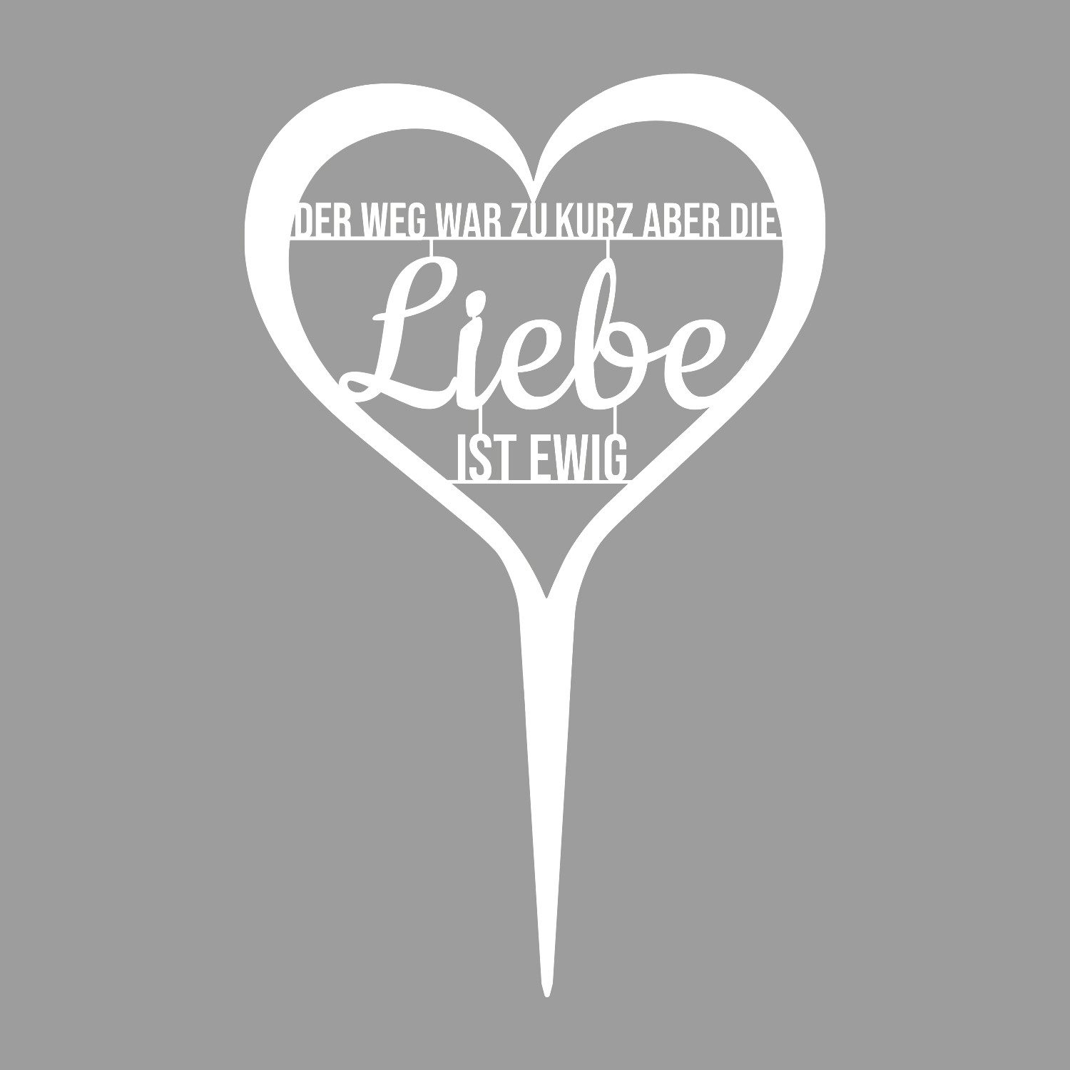 Deko-Buchstaben Grabstecker Trauerschmuck Friedhof Grabschmuck Grabstelle Deko