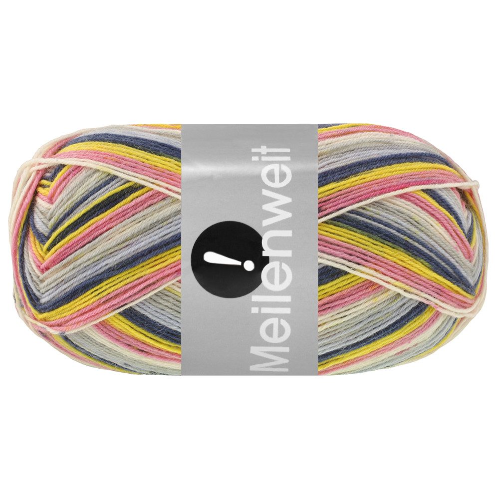 LANA GROSSA MEILENWEIT 100 g AKTION Häkelwolle, 420 m (hochwertige 4-fach Sockenwolle), 100 g