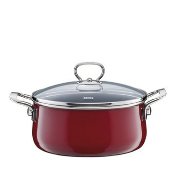 Riess Topf-Set Topfset Starterset 4-teilig ROSSO, Emaille (Sparpaket, 4-tlg)