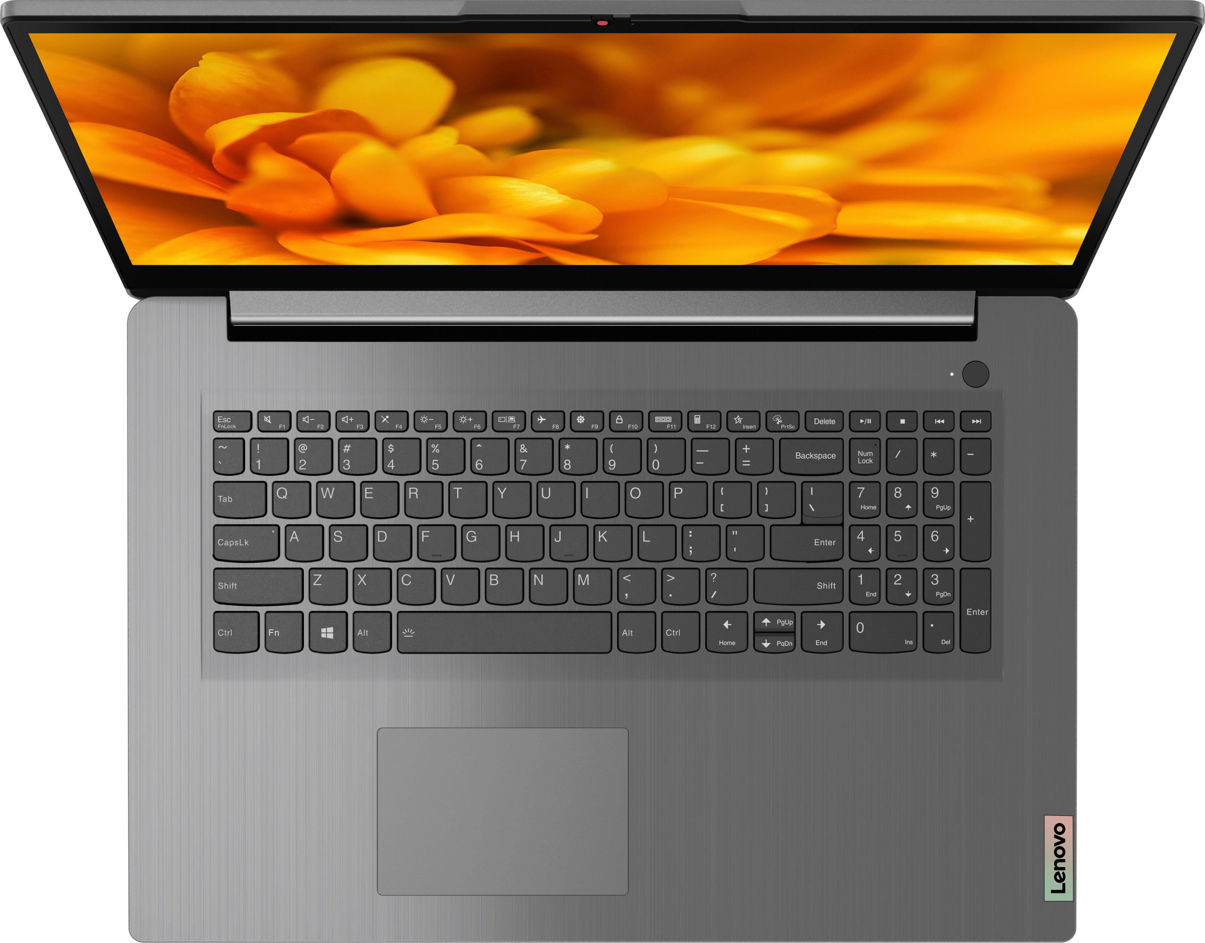 Lenovo IdeaPad 3 17ITL6 Notebook kostenlos 512 Intel Premium 1135G7, 3 cm/17,3 Care) i5 Xe Graphics, Monate (43,94 Lenovo Core Iris SSD, GB Zoll