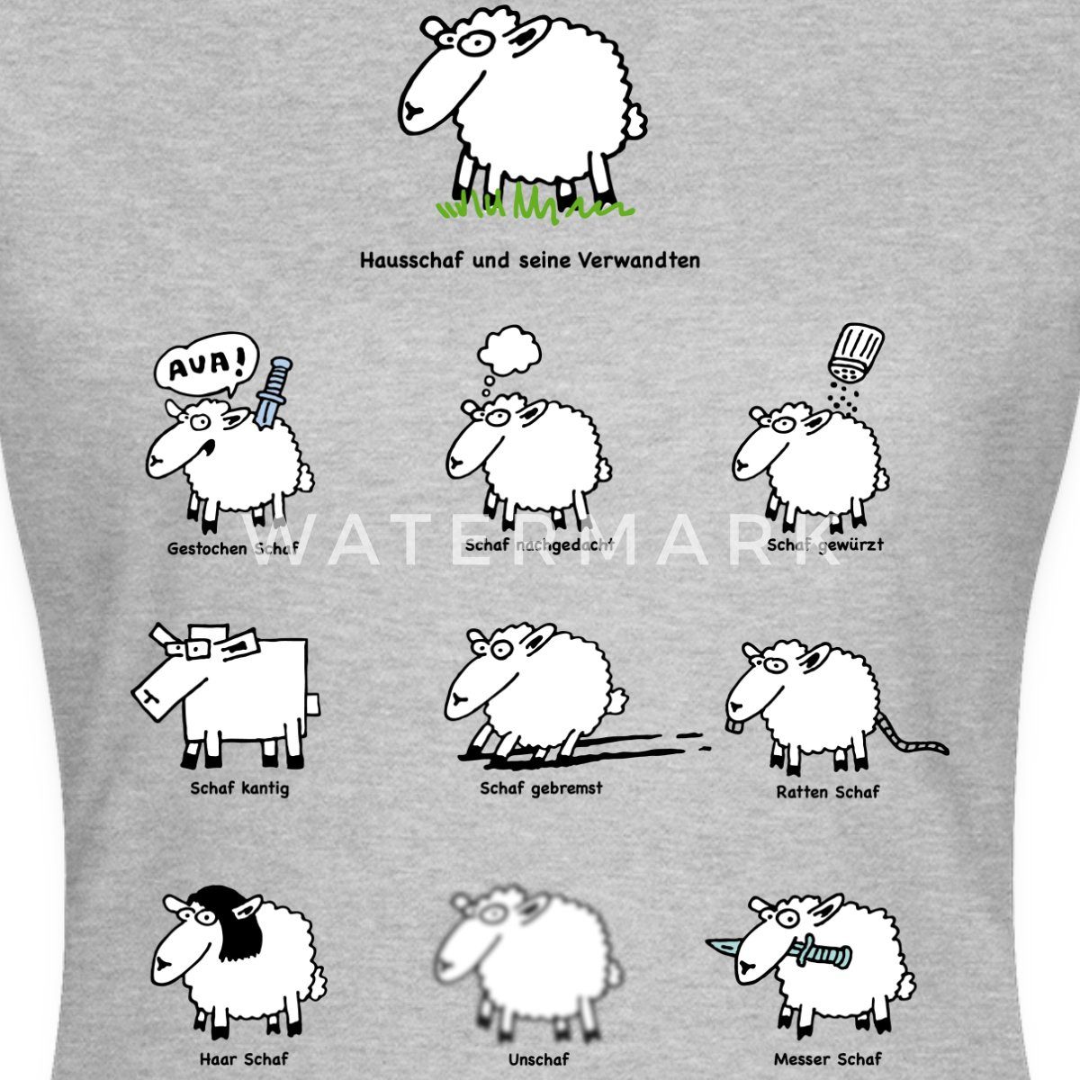 Spreadshirt T-Shirt Schafe Lustige Schafkunde Witziges Schäfchen Frauen T-S günstig online kaufen