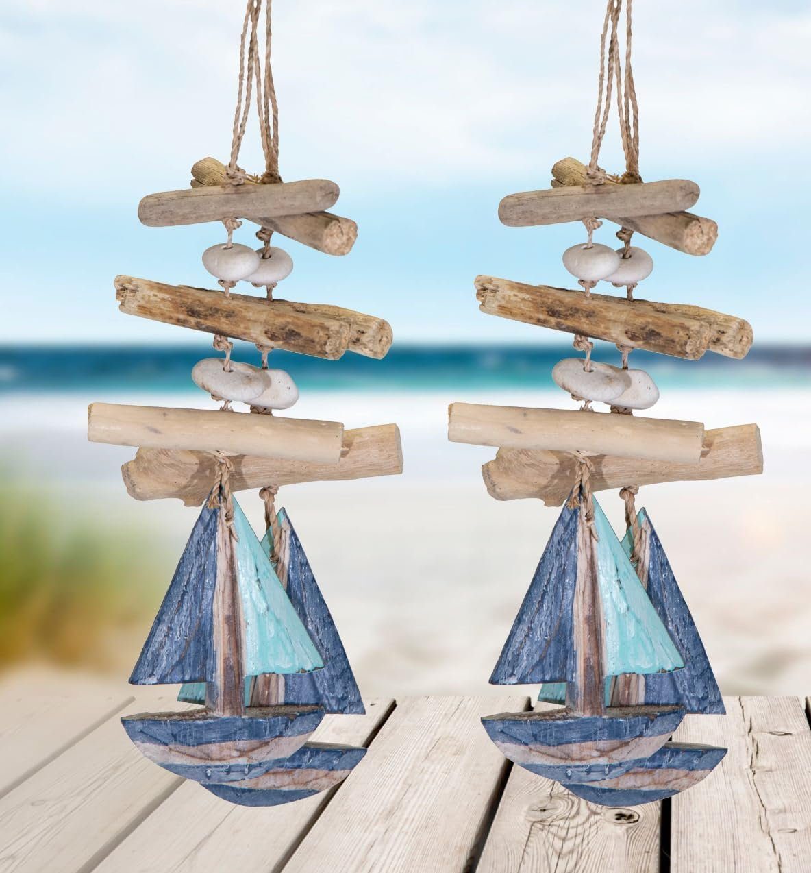 LB H&F Lilienburg Dekohänger 2er SET Girlande Anhänger Deko Bad Badezimmer günstig online kaufen