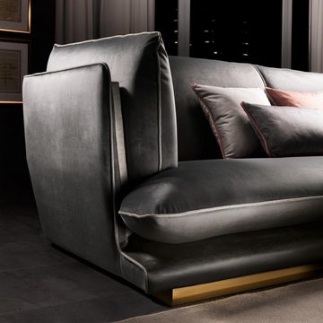 JVmoebel Ecksofa Schwarzes Sofa Luxus L-Form Couch Wohnlandschaft Arredoclassic, Made in Europe