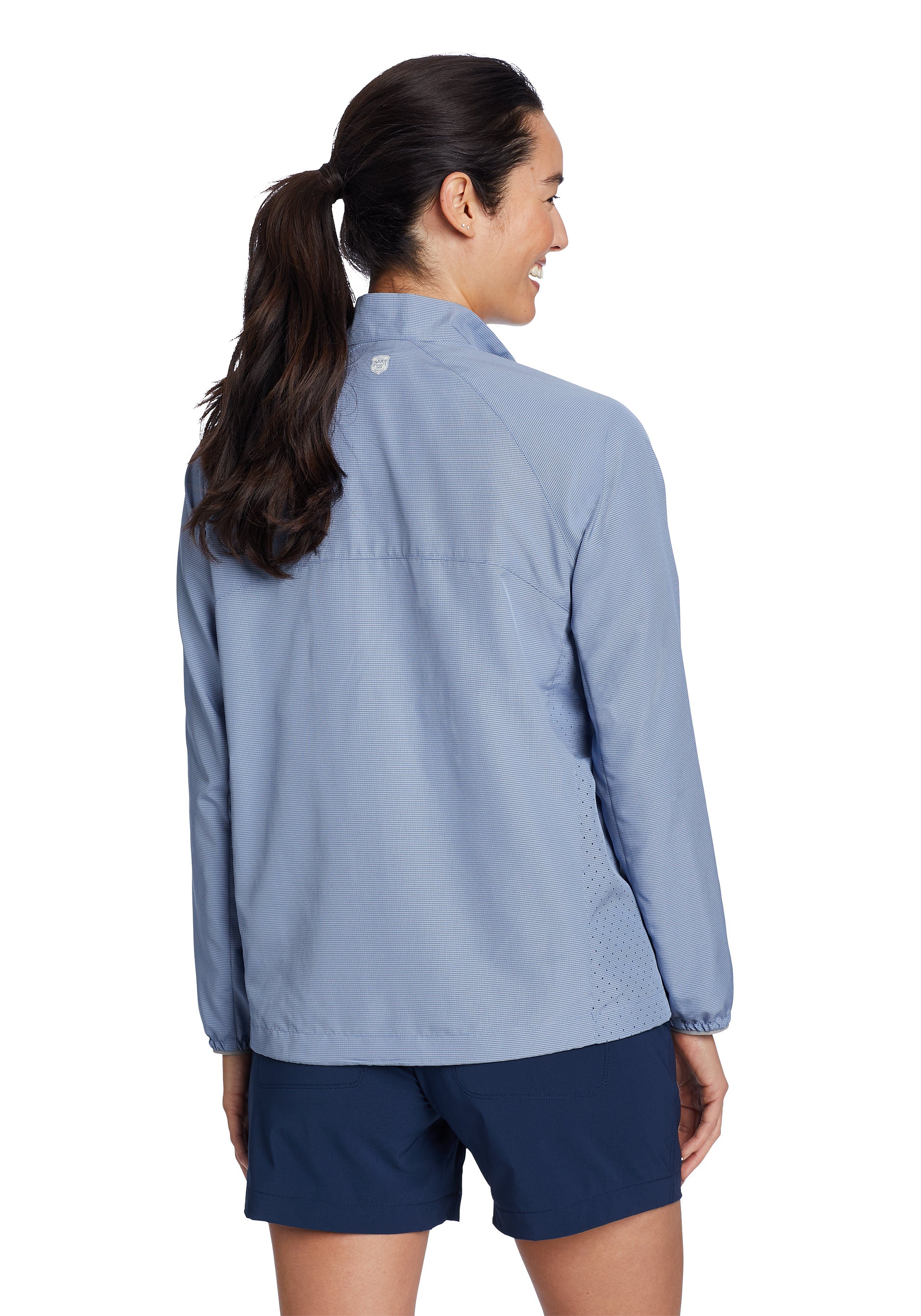 Damen Shirts Eddie Bauer Langarmshirt Guide Bluse mit Druckknopfleiste