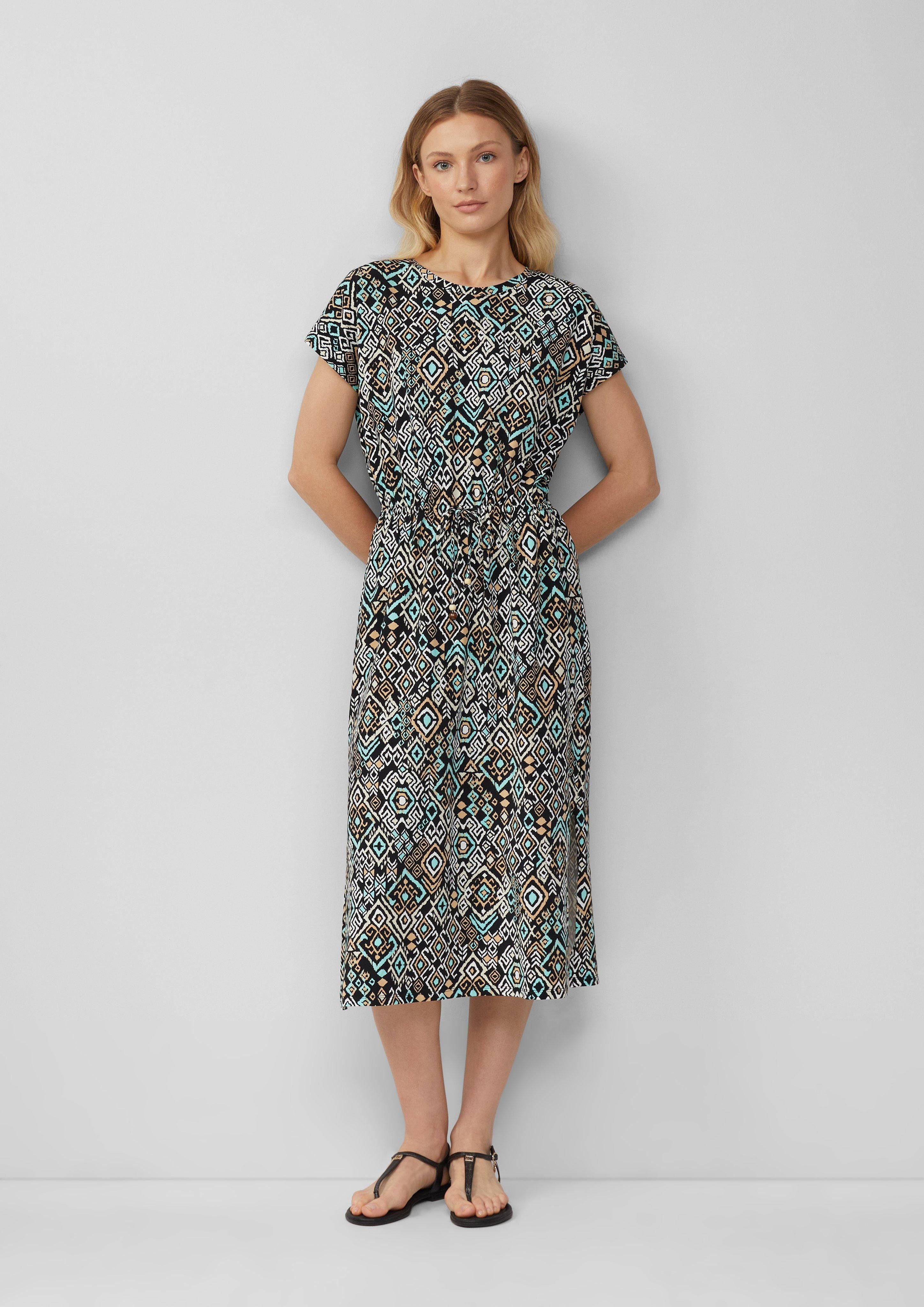 s.Oliver Minikleid Midikleid aus Baumwollstretch mit günstig online kaufen