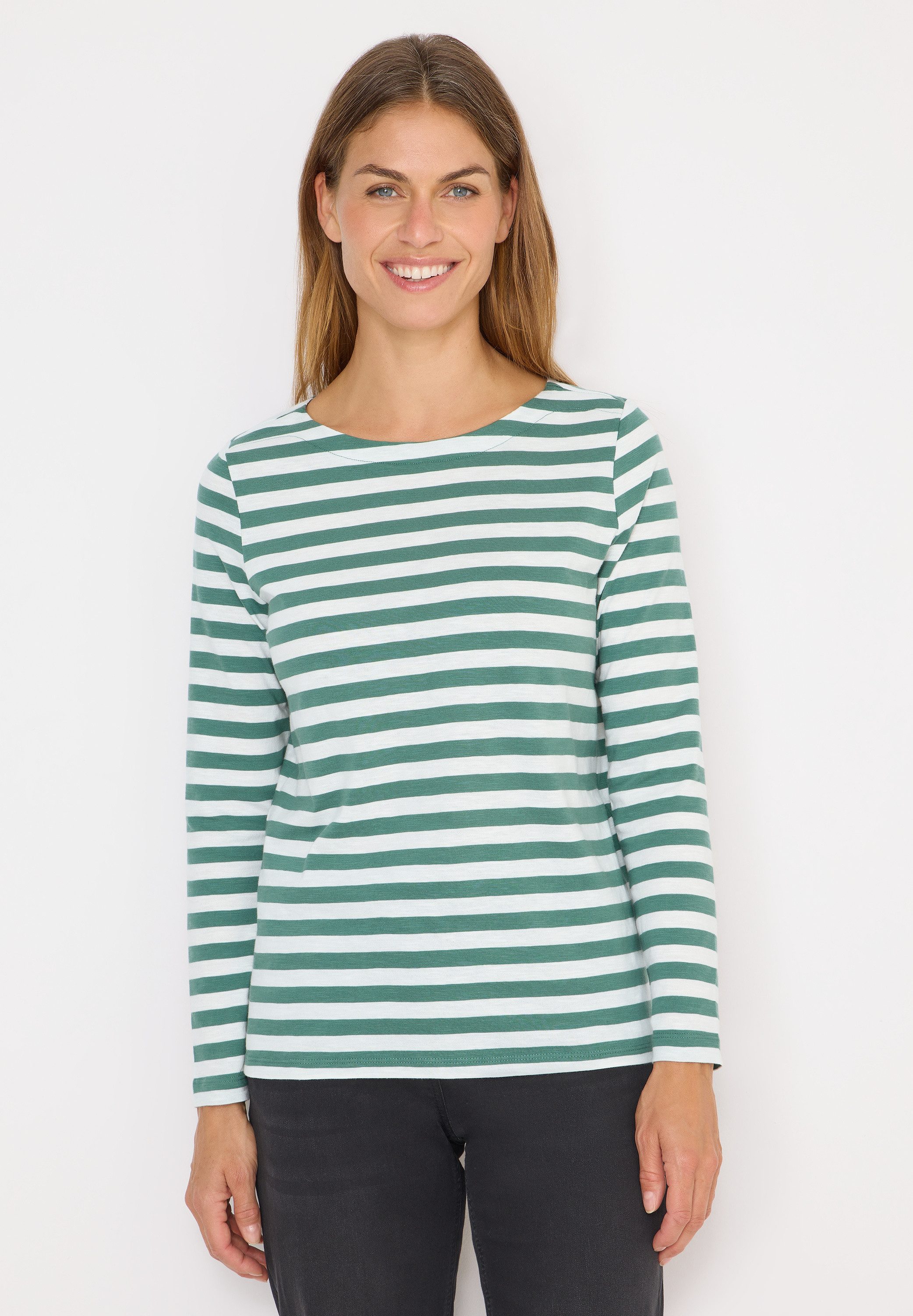 CECIL Langarmshirt aus reiner Baumwolle