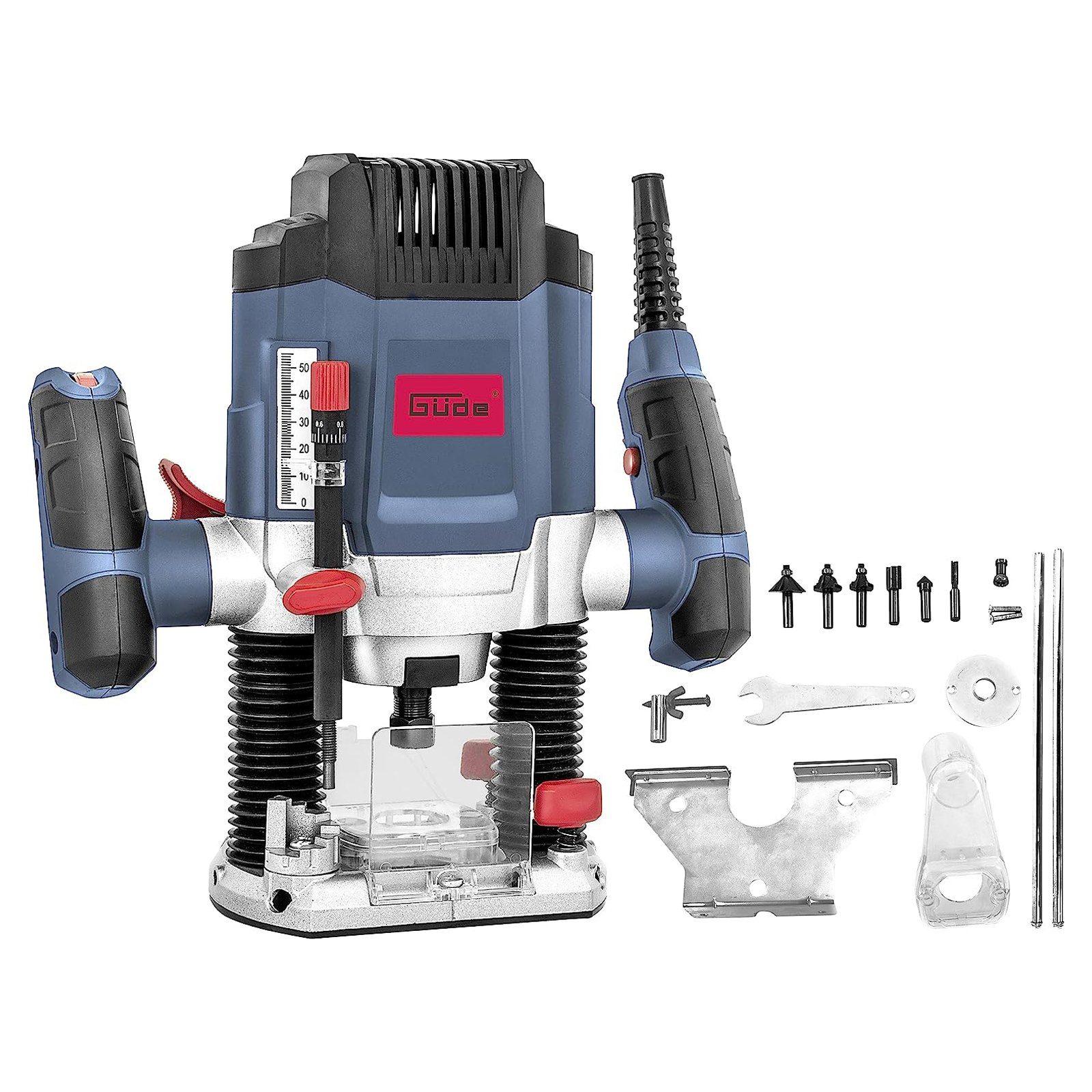 Güde Oberfräse Oberfräse OF 1200 E Fräsmaschine Fräse inkl. 6 Aufsätze, (Se günstig online kaufen