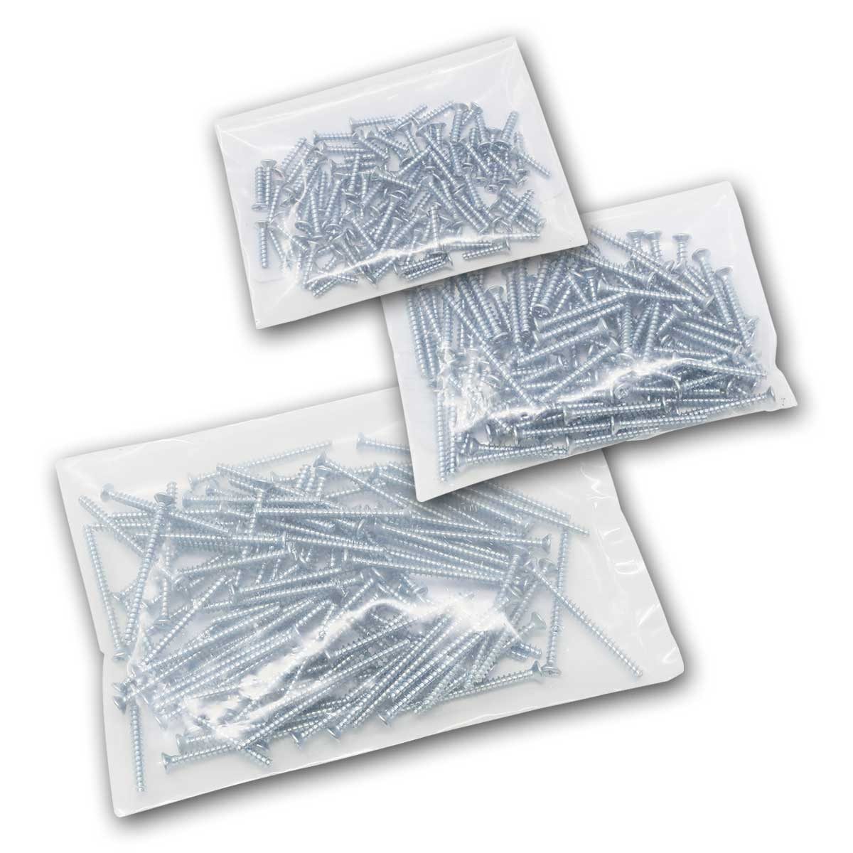 world-trading-net Schrauben-Set Kombi Geräteschrauben 3,2x15/25/40mm 300 Stück