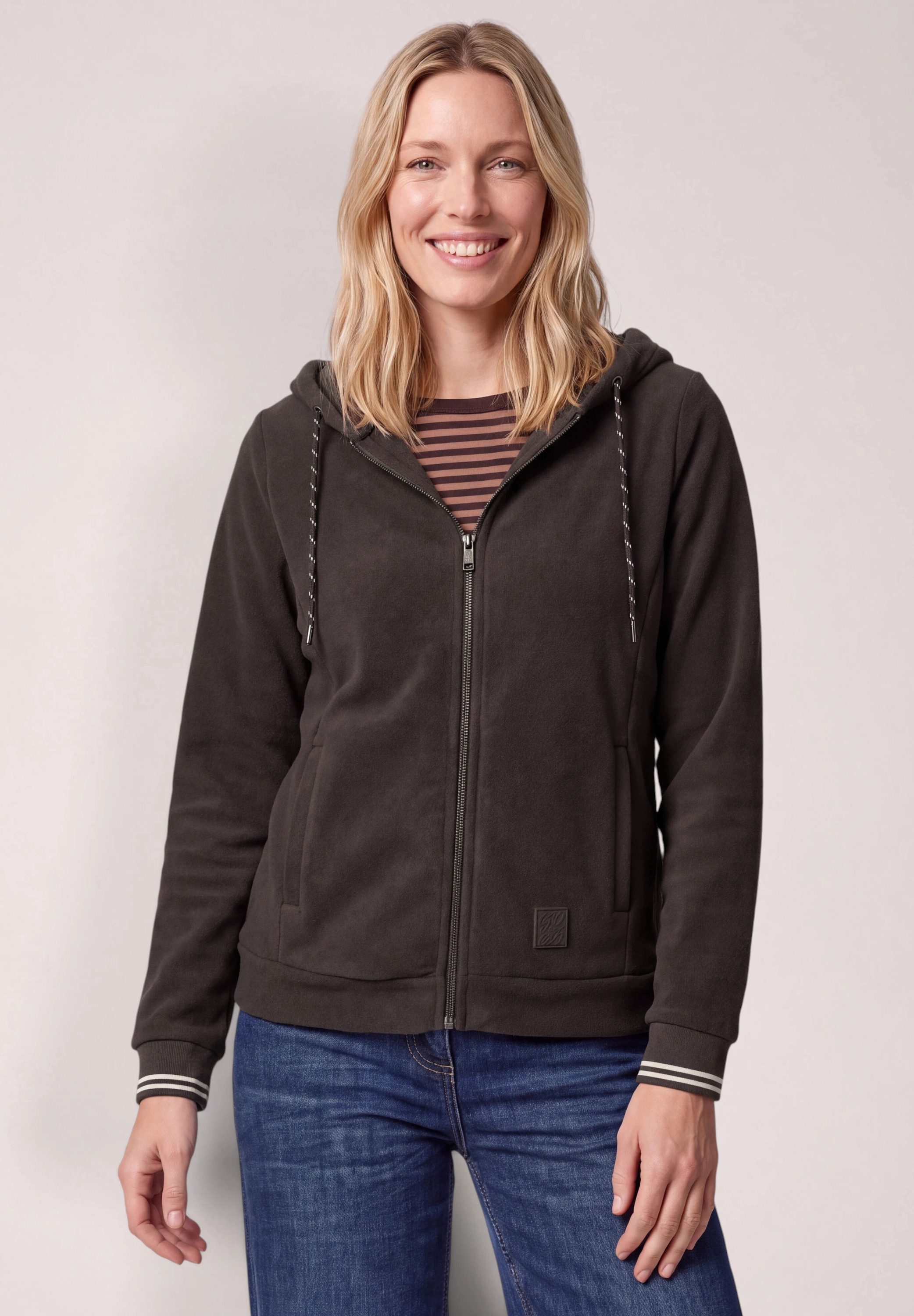CECIL Fleecejacke mit Fleece innen