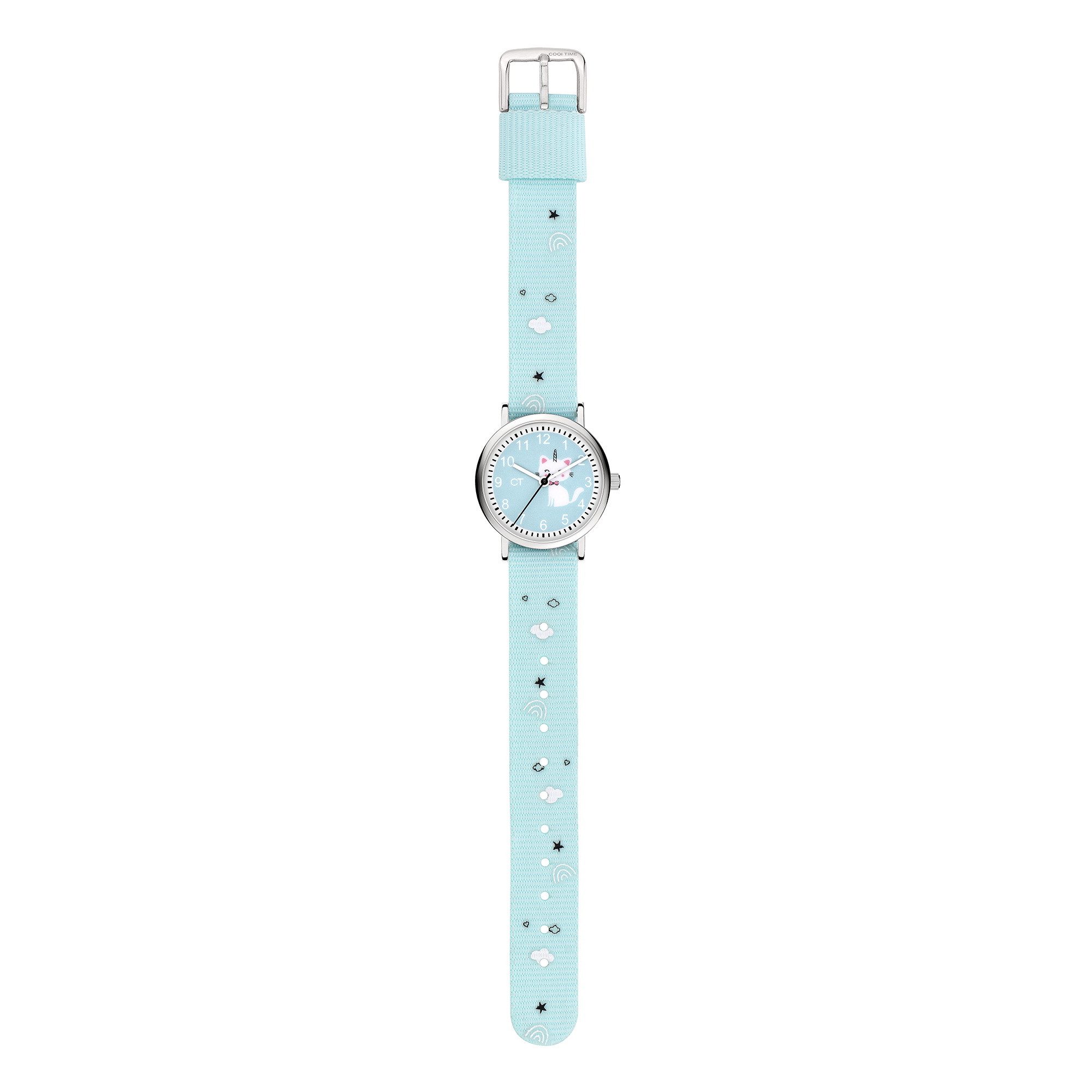 COOL TIME Quarzuhr The Cool Cat CT-0030-LQ, Armbanduhr, Kinderuhr, Mädchen, analog