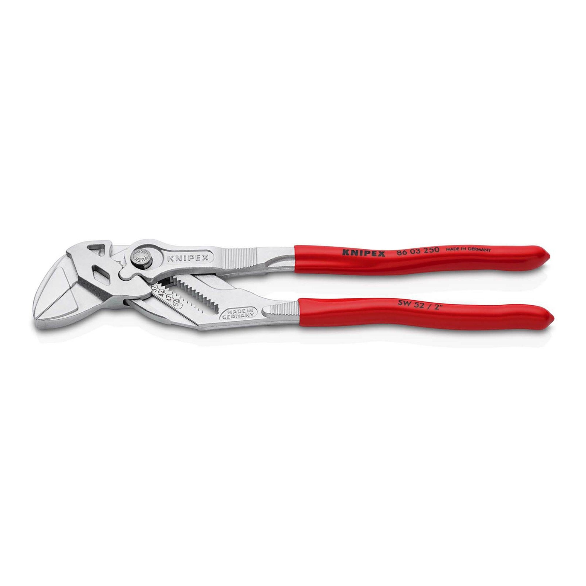Knipex Wasserpumpenzange KNIPEX 86 03 250 Zangenschlüssel Zange und Schraubenschlüssel in einem