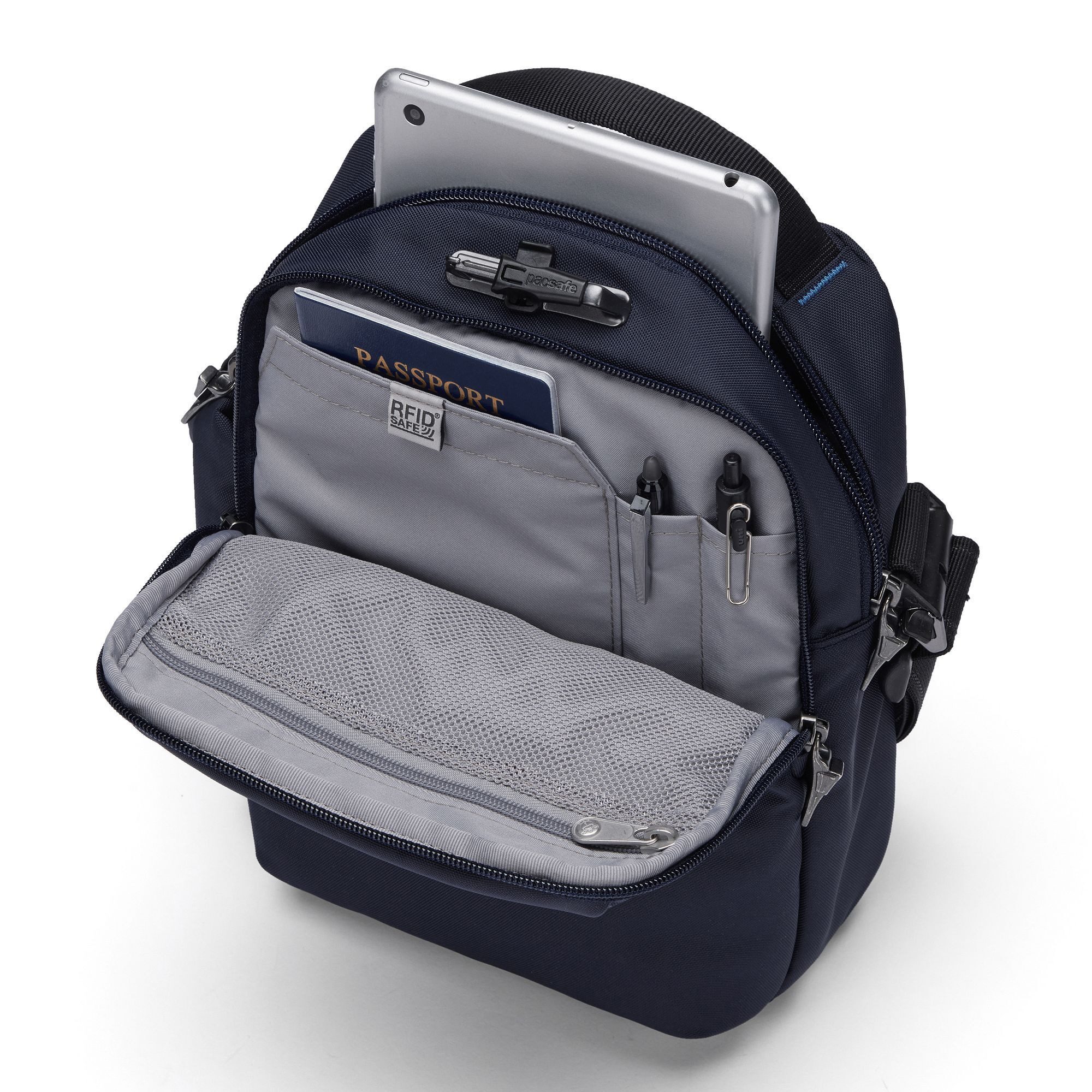 Pacsafe Umhängetasche Pacsafe V, Polyester