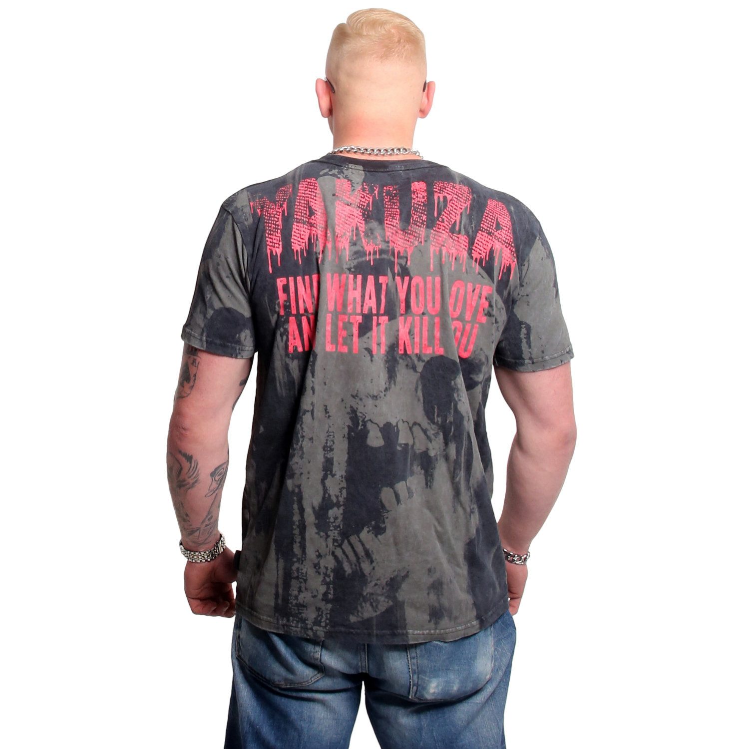 YAKUZA T-Shirt Crashed Skull in angesagter günstig online kaufen