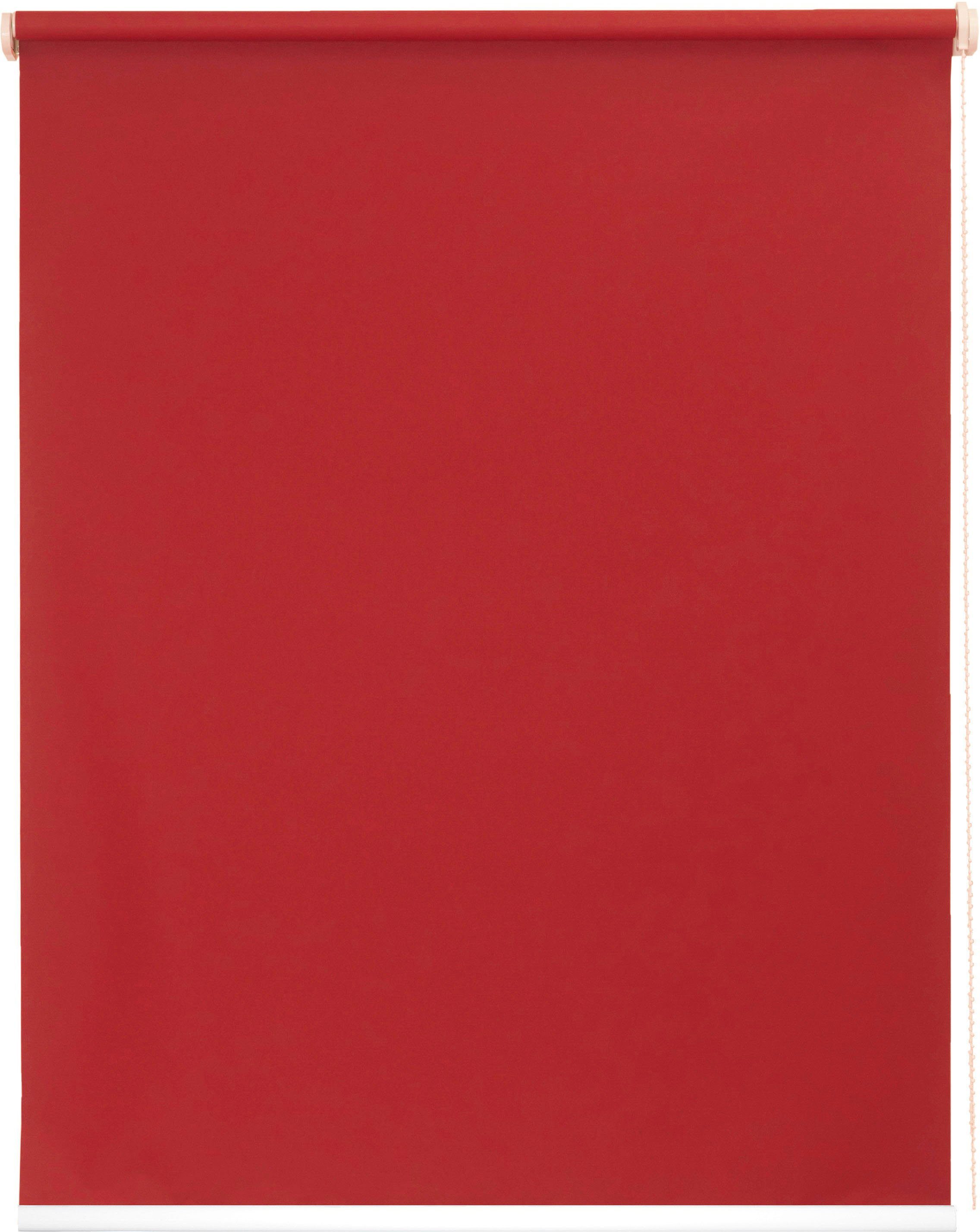 Seitenzugrollo One size Style Satin Perl, sunlines, Lichtschutz, freihängend, verschraubt, Made in Germany rot