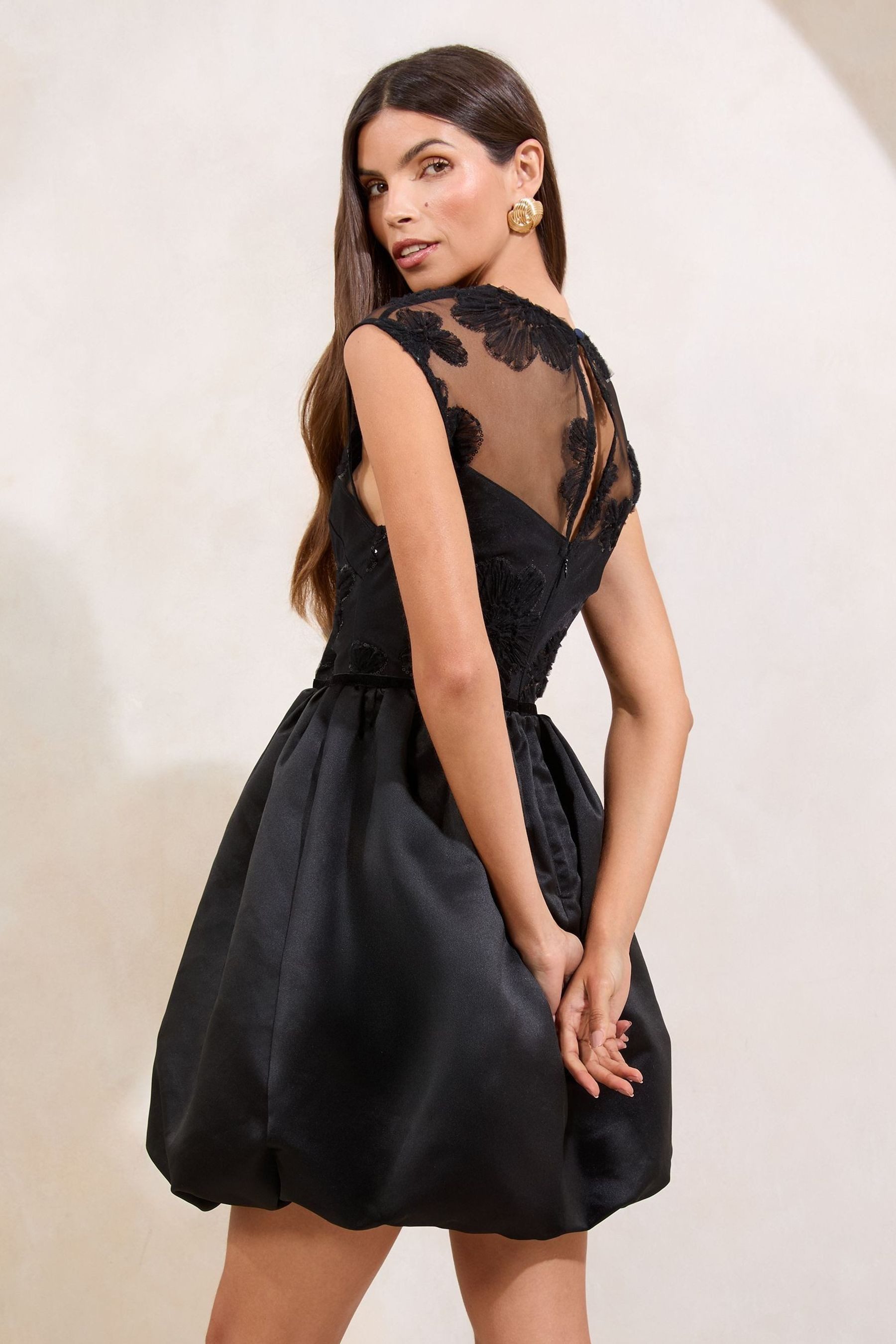 LIPSY Minikleid Lipsy Minikleid mit Pailletten und Mesh, Regular (1-tlg) günstig online kaufen