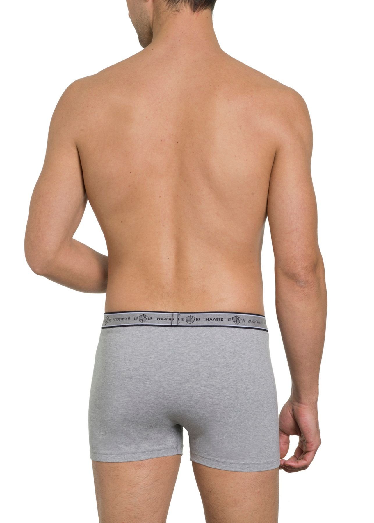 Pants 3er Pants Pack) Retro formbeständig, HAASIS Herren pflegeleicht, Passform, 1919 Bodywear 3-St., (Packung, 77352413-graumeliert strapazierfähig Optimale