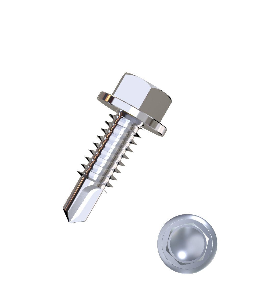 Blechschraube Connex Bohrschrauben 4.8 x 19 mm Sechskant - 20