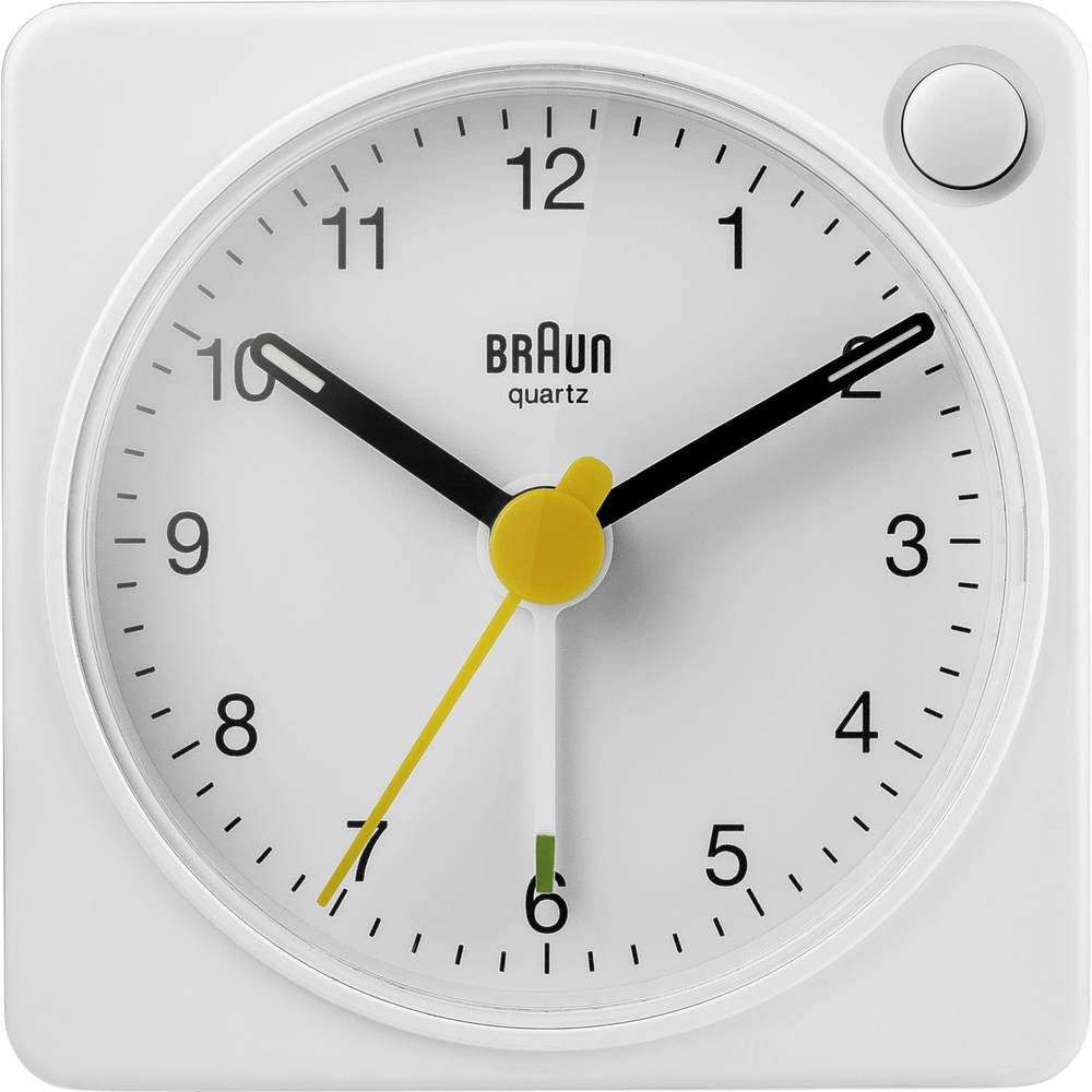 Braun Wecker 67101 Quarz Wecker Weiß