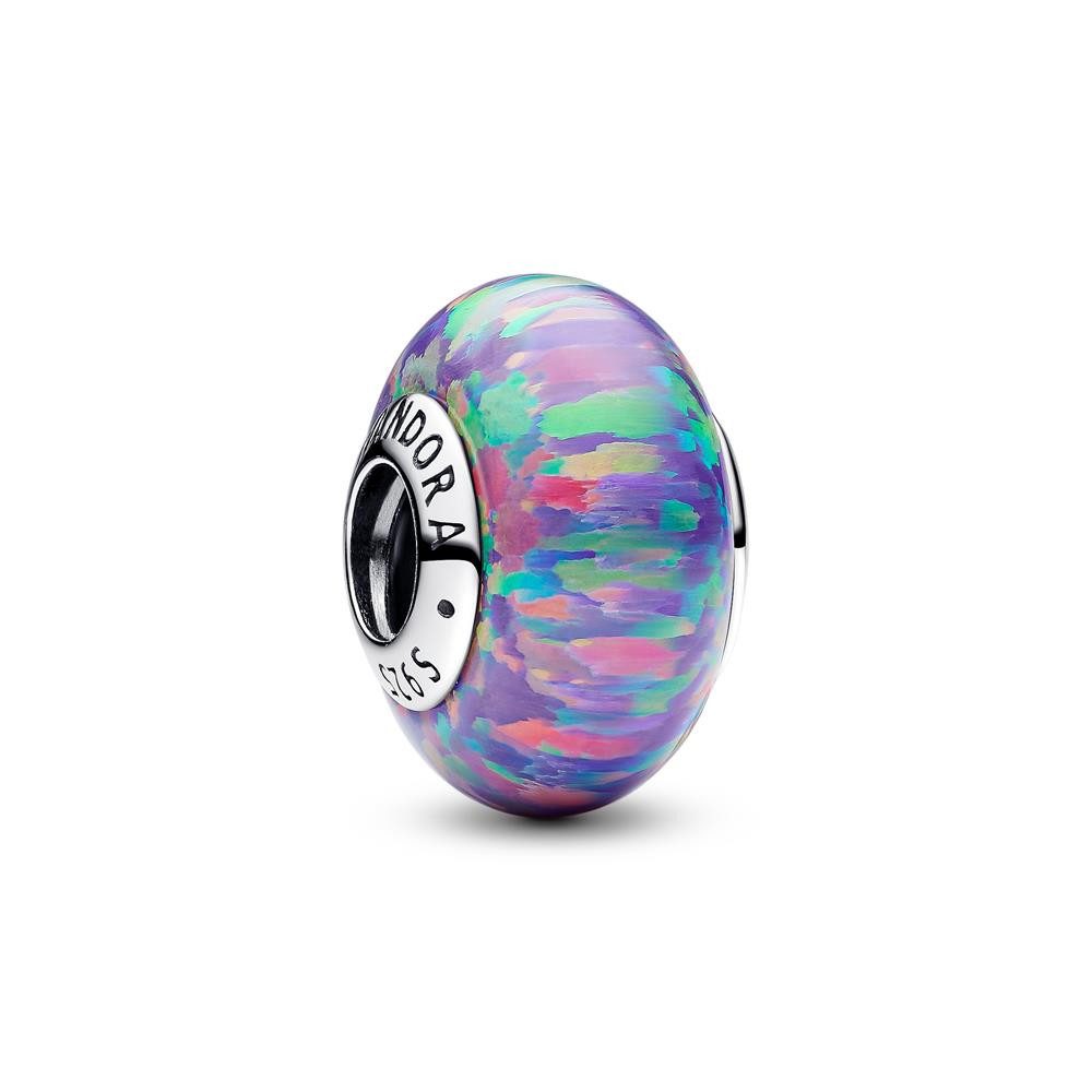 Pandora Charm-Einhänger PANDORA Moments Charm aus 925er Silber mit Opal (synth)