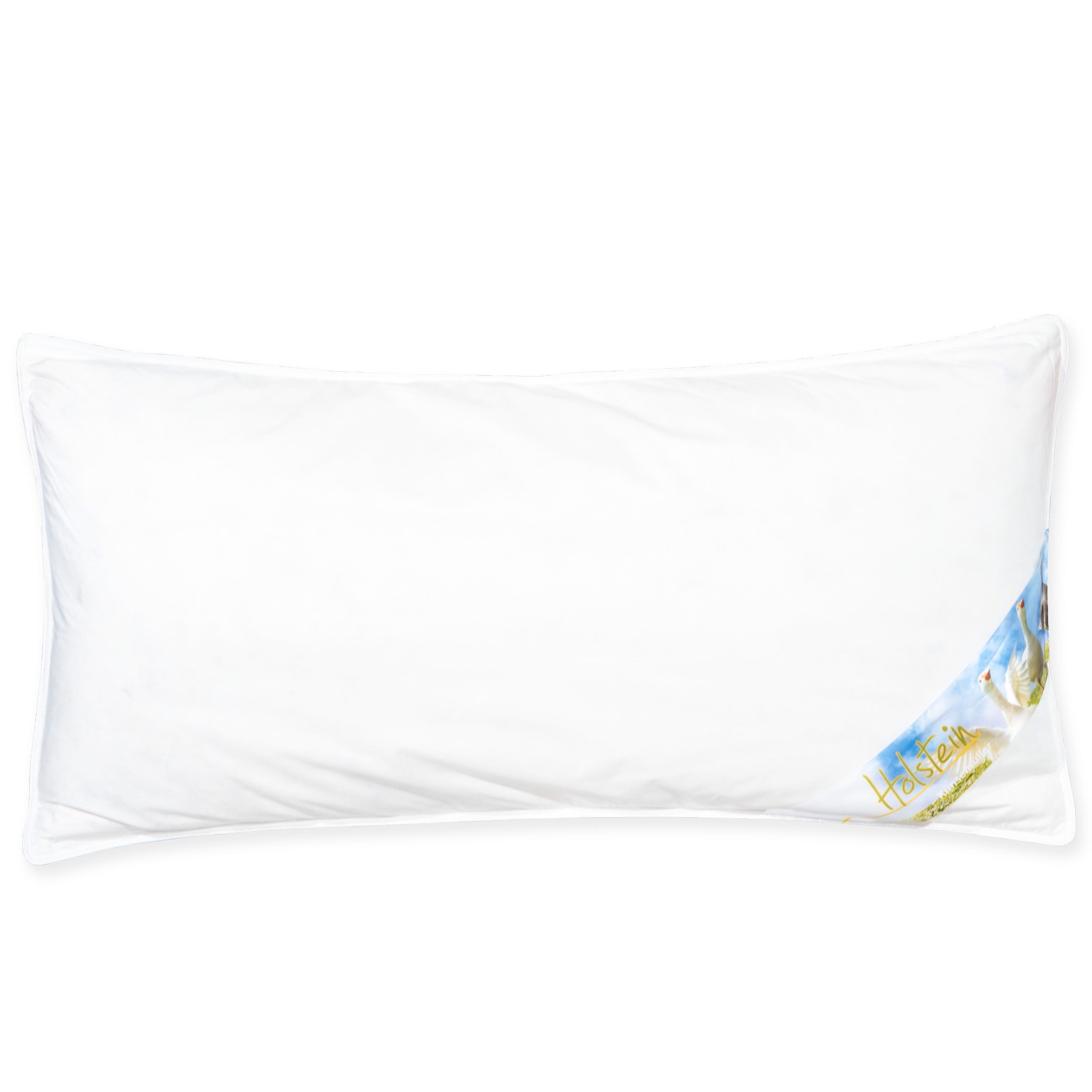 KÜNSEMÜLLER Daunenkissen Holstein, Füllung: 80% neue canadische Daunen & 20% Federn Außenkammer, Bezug: 100% Baumwolle, Rückenschläfer, Seitenschläfer, Bauchschläfer, Dreikammer Kopfkissen mit stützenden Eigenschaften