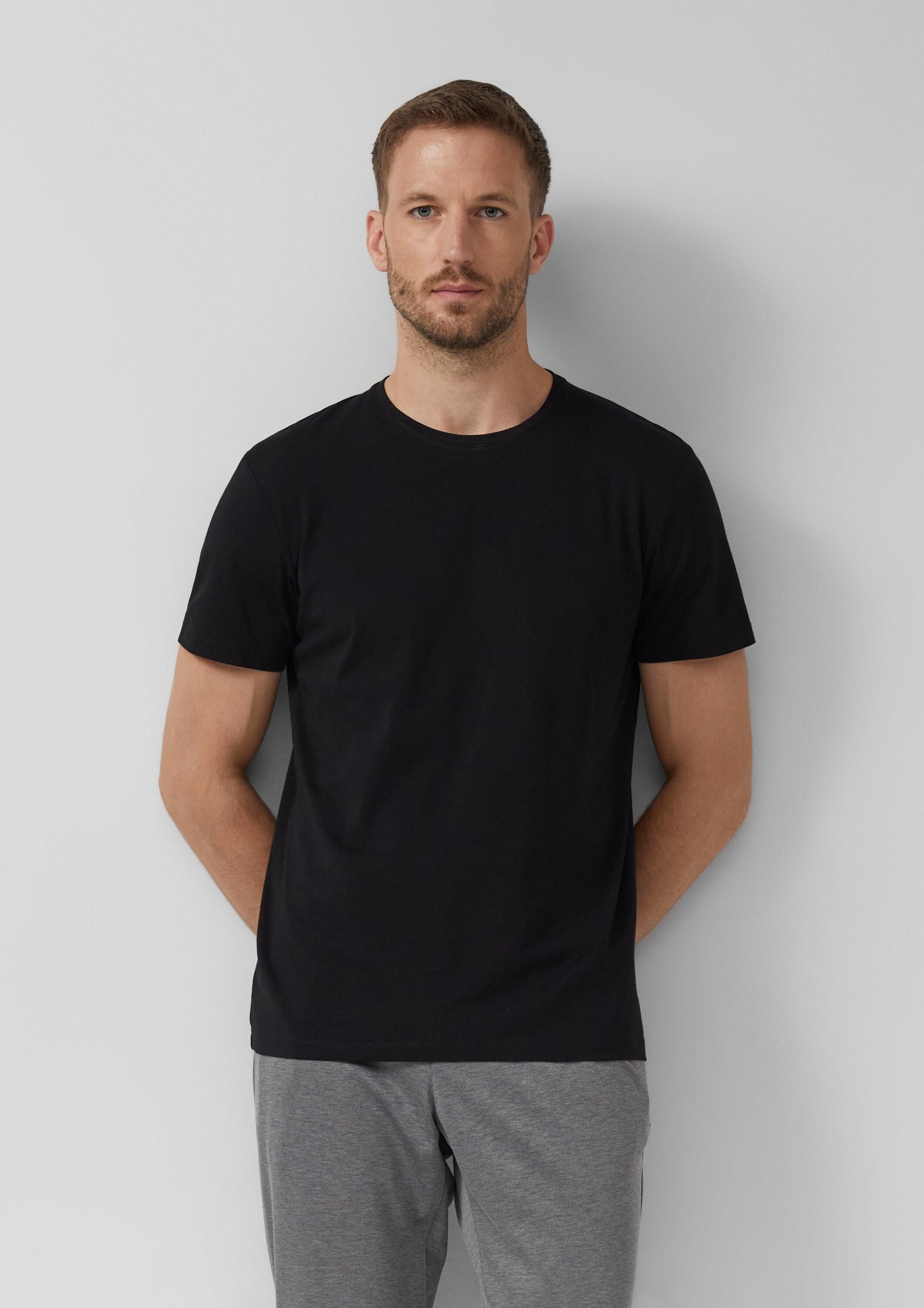 s.Oliver Kurzarmshirt T-Shirt T-Shirt aus Baumwollstretch