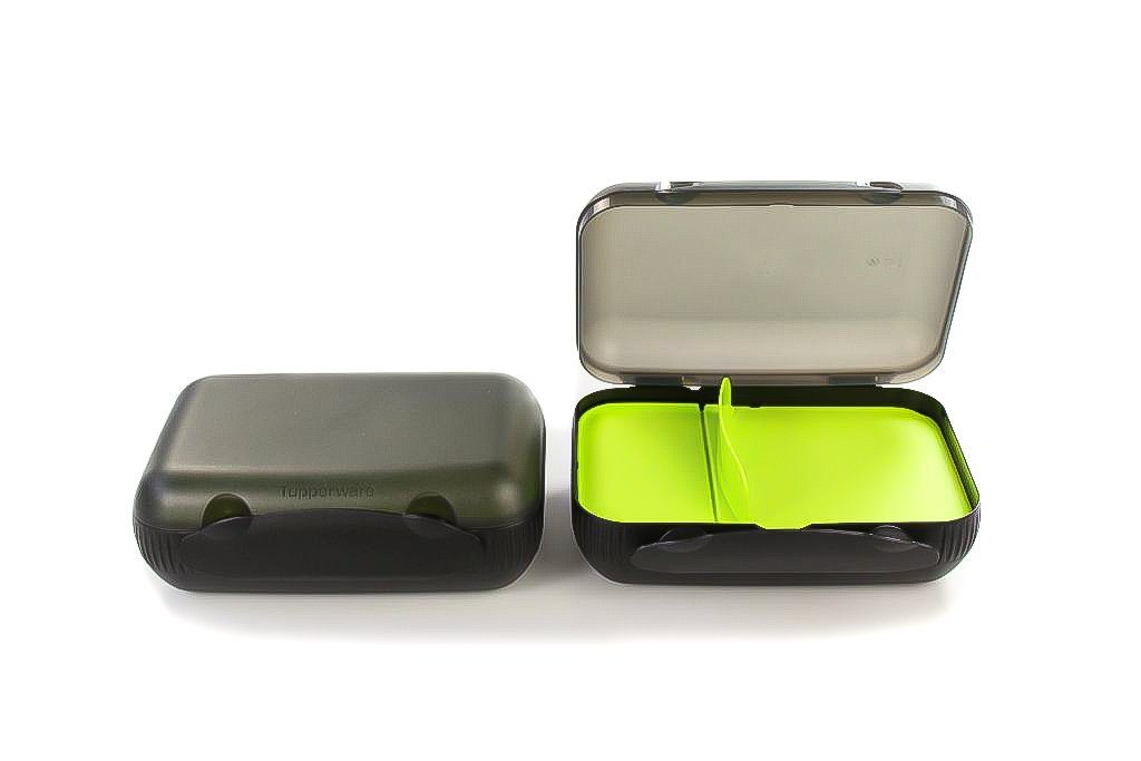 Tupperware Lunchbox »Lunch-Box schwarz mit Trennung (2) + SPÜLTUCH« online  kaufen | OTTO