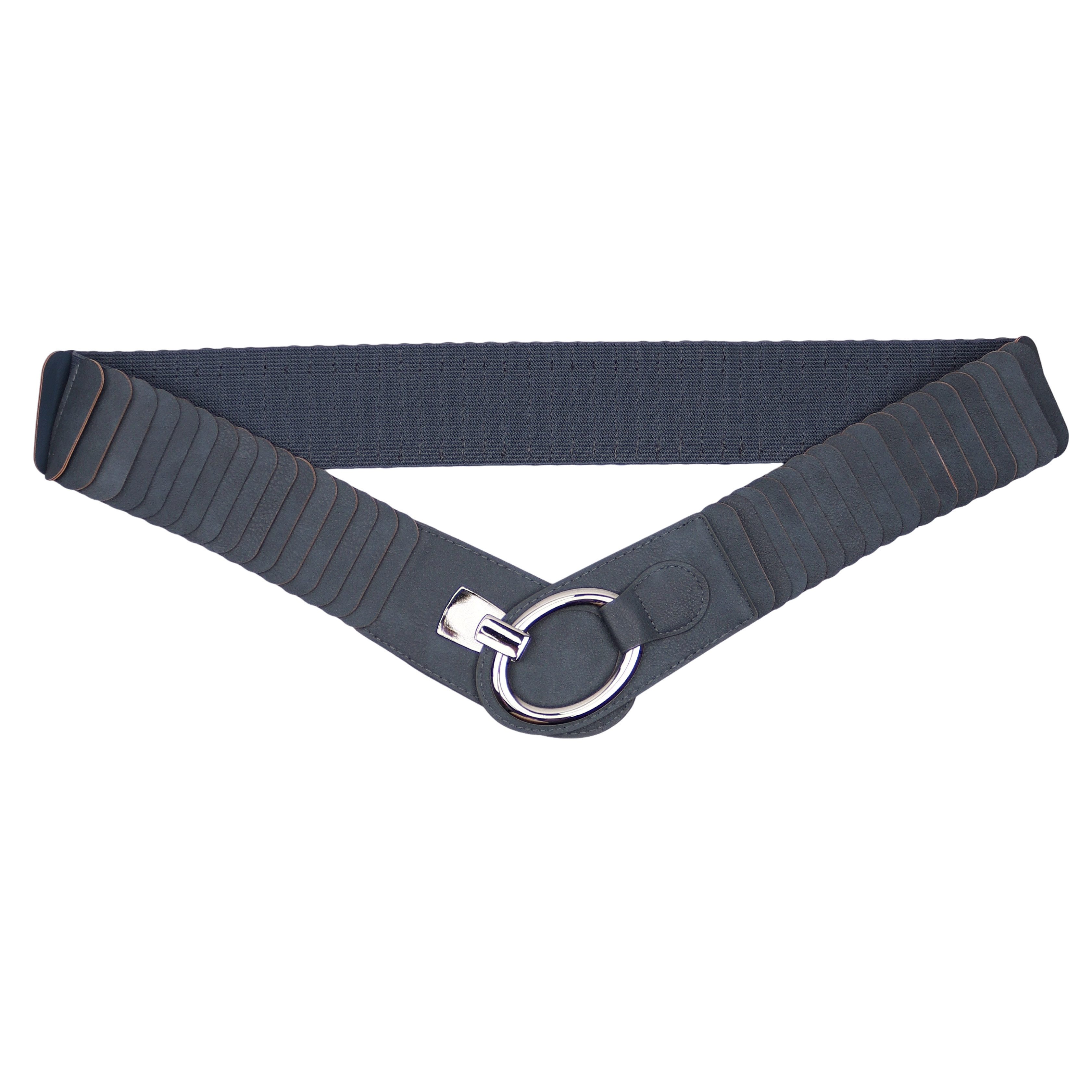 MIRROSI Taillengürtel Unifarbe breit 6cm XXL für Taillenumfang 100 bis ca. 140cm, ONESIZE (Angenehmes Tragesgefühl) Breiter Stretch Gürtel