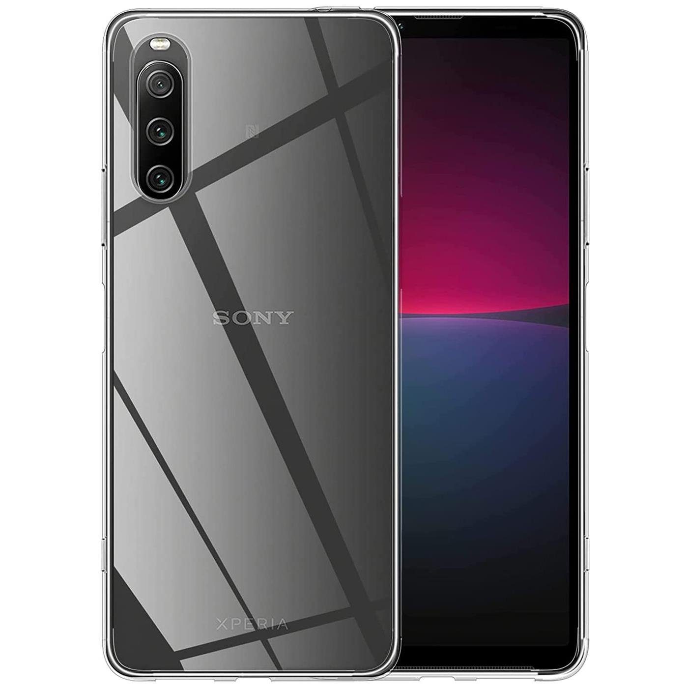 CoolGadget Handyhülle Transparent Ultra Slim Case für Sony Xperia 10 IV 6 Zoll, Silikon Hülle Dünne Schutzhülle für Xperia 10 IV Hülle