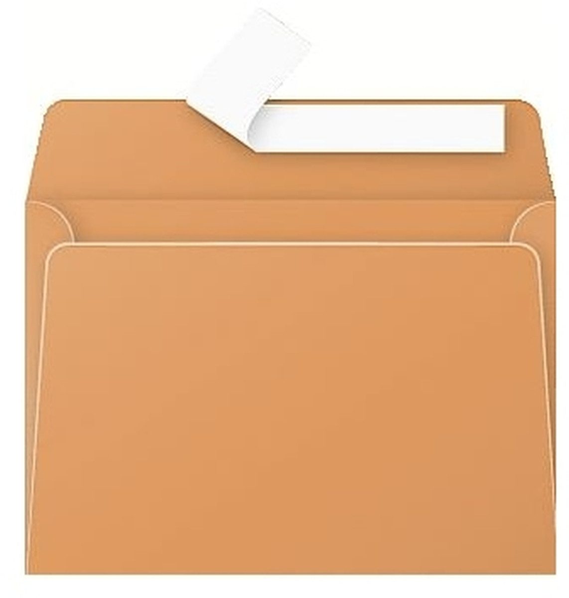 CLAIREFONTAINE Briefumschlag Briefumschlag Pollen C6 120g VE=200 Stück Haftklebung clementine