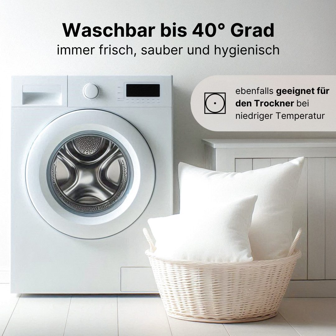 LIVINA HOME Dekokissen Premium Dekokissen, Sofakissen, Couchkissen, Made in Germany, Dekokissen 40x40, 30x50, 45x45, 50x50, 60x60, Made in Germany – Bild 4 von 5