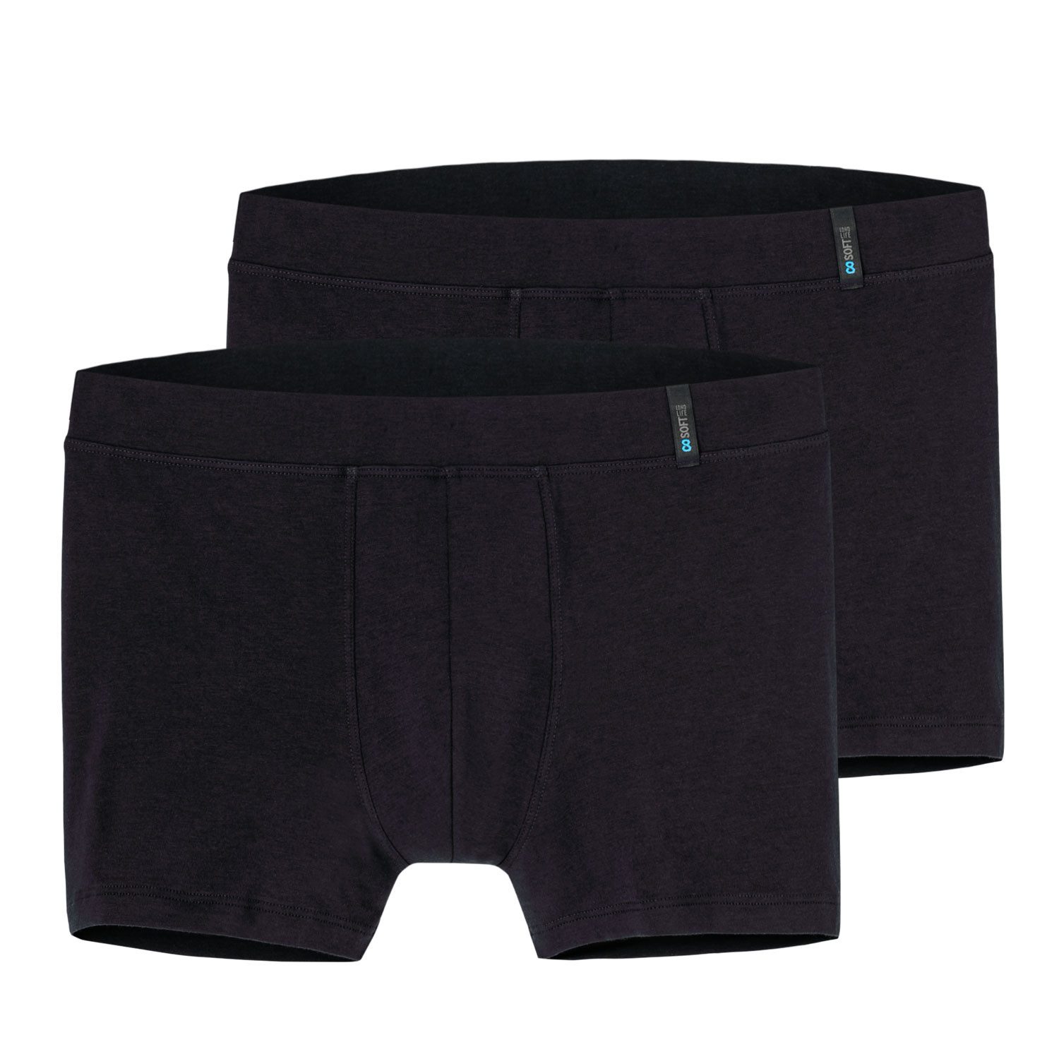 Schiesser Boxershorts Long Life Soft (2-St) ohne Eingriff, körpernaher Schn günstig online kaufen