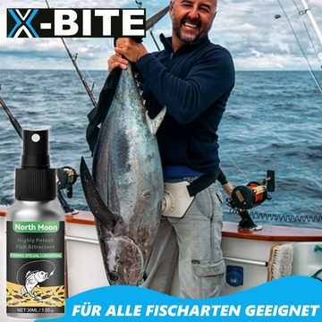 MAVURA Kunstköder X-BITE Köderspray Fisch Lockstoff Spray Angel Fischköder Lockmittel, Flüssiglockstoff, für alle Fischarten!