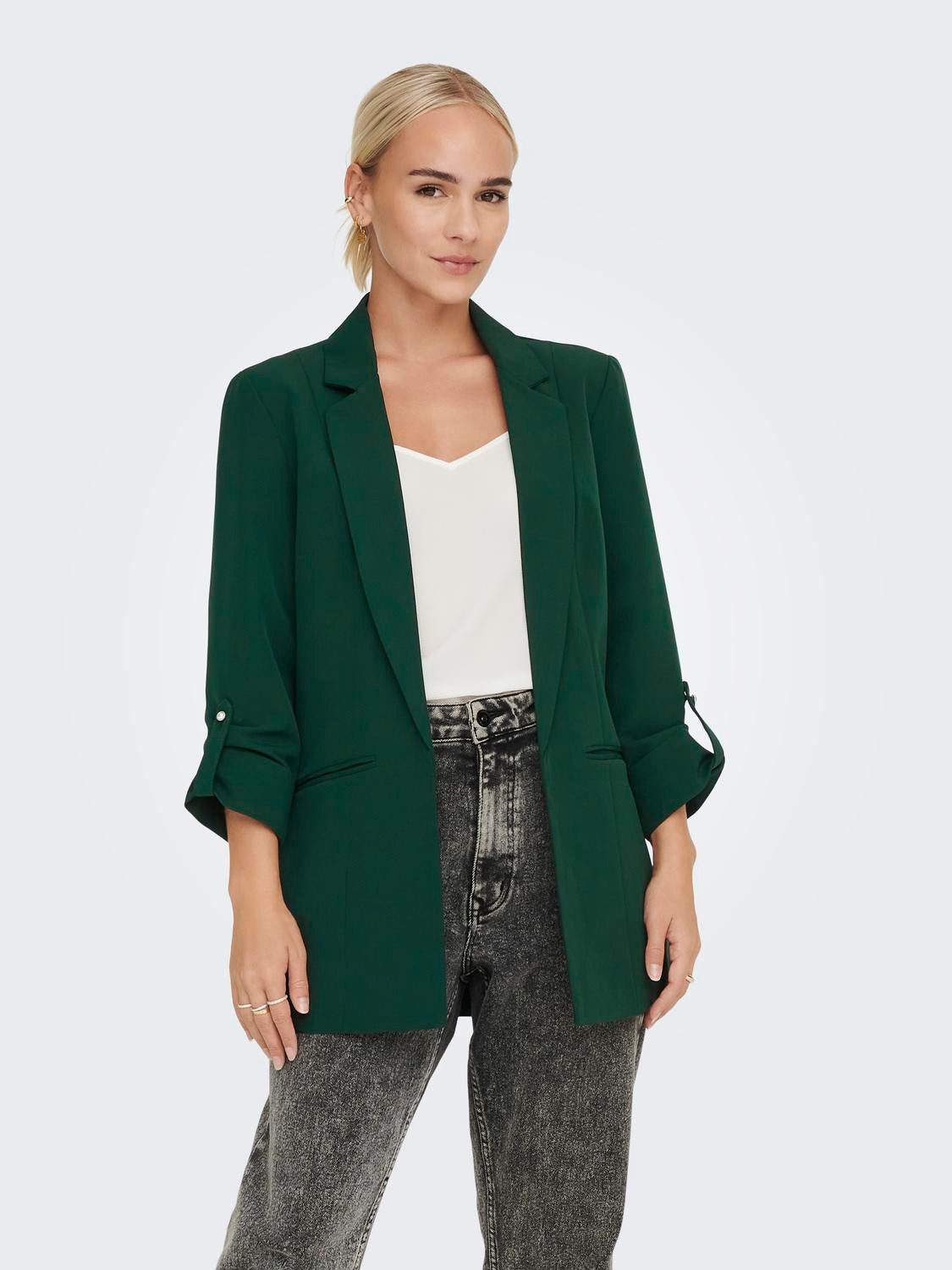 ONLY Kurzblazer ONLKAYLE-ORLEEN 3/4 BLAZER TLR NOOS Materialmix, regular fit – Bild 2 von 5