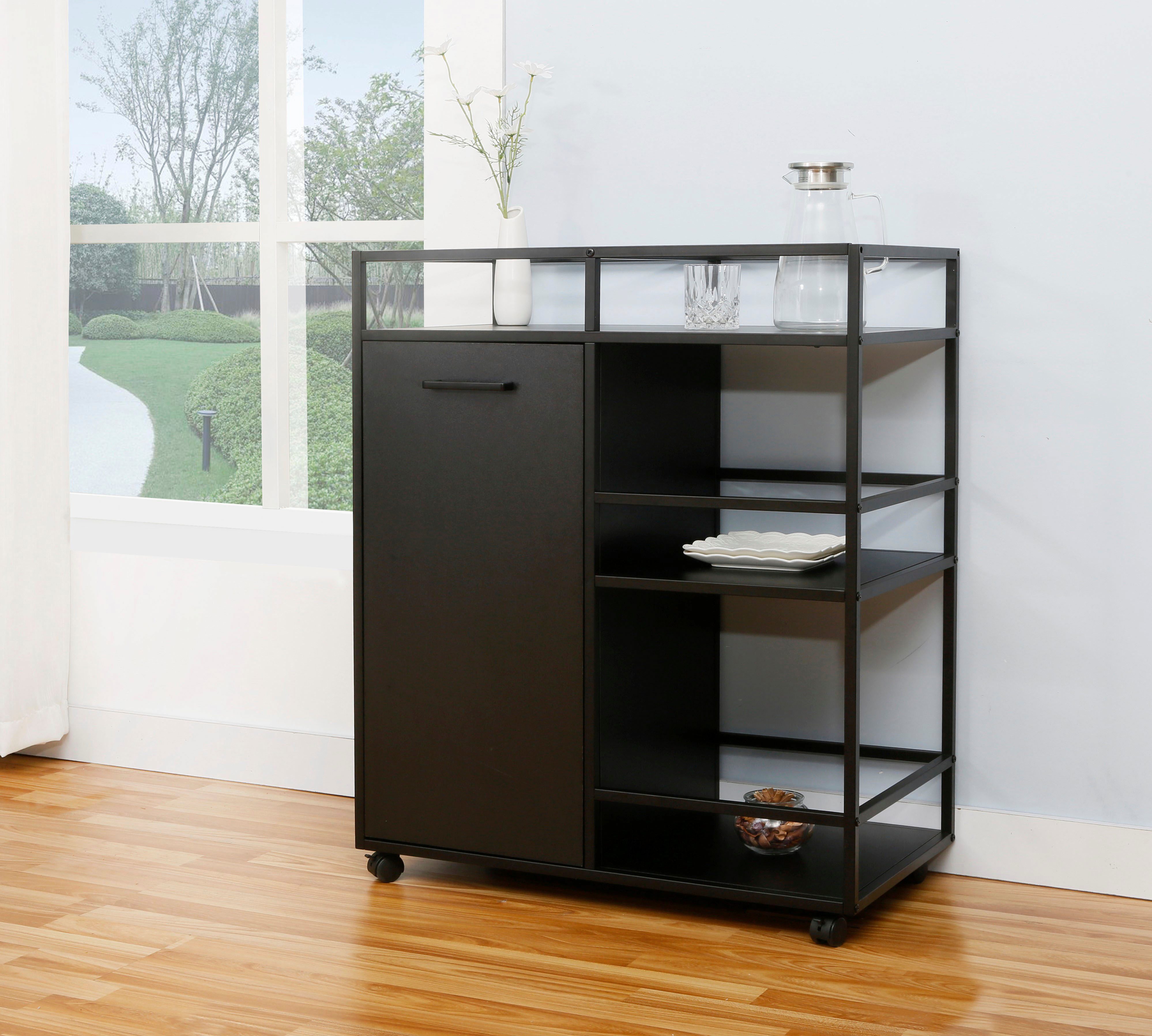 INOSIGN Barschrank Perth (1-St) Barschrank mit 2 Türen & offenem Fach - (B/T/H) 60/40/94 cm