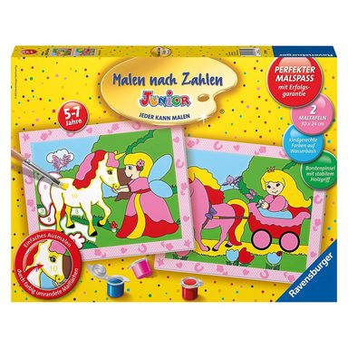 Ravensburger Malen nach Zahlen Junior - Im Märchenland (2 Motive