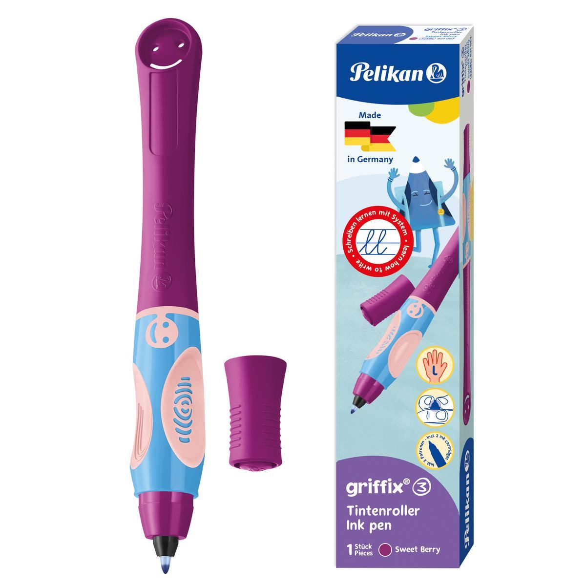 Pelikan Tintenroller Pelikan Tintenroller griffix LH sweetberry Faltschachtel