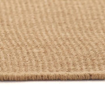Teppich Jute mit Latexrücken 120x180 cm Natur, furnicato, Rechteckig