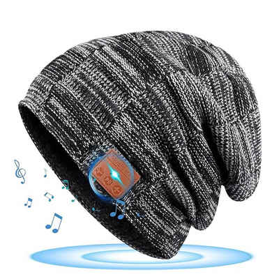 Bedee Strickmütze Bluetooth Mütze Geschenke Weihnachten Mütze mit Bluetooth Kopfhörer (Strickmützen für Herren, 1-St., Geschenke für Männer) für Männer Musik Strickmütze Nützliche Geschenke für Angler