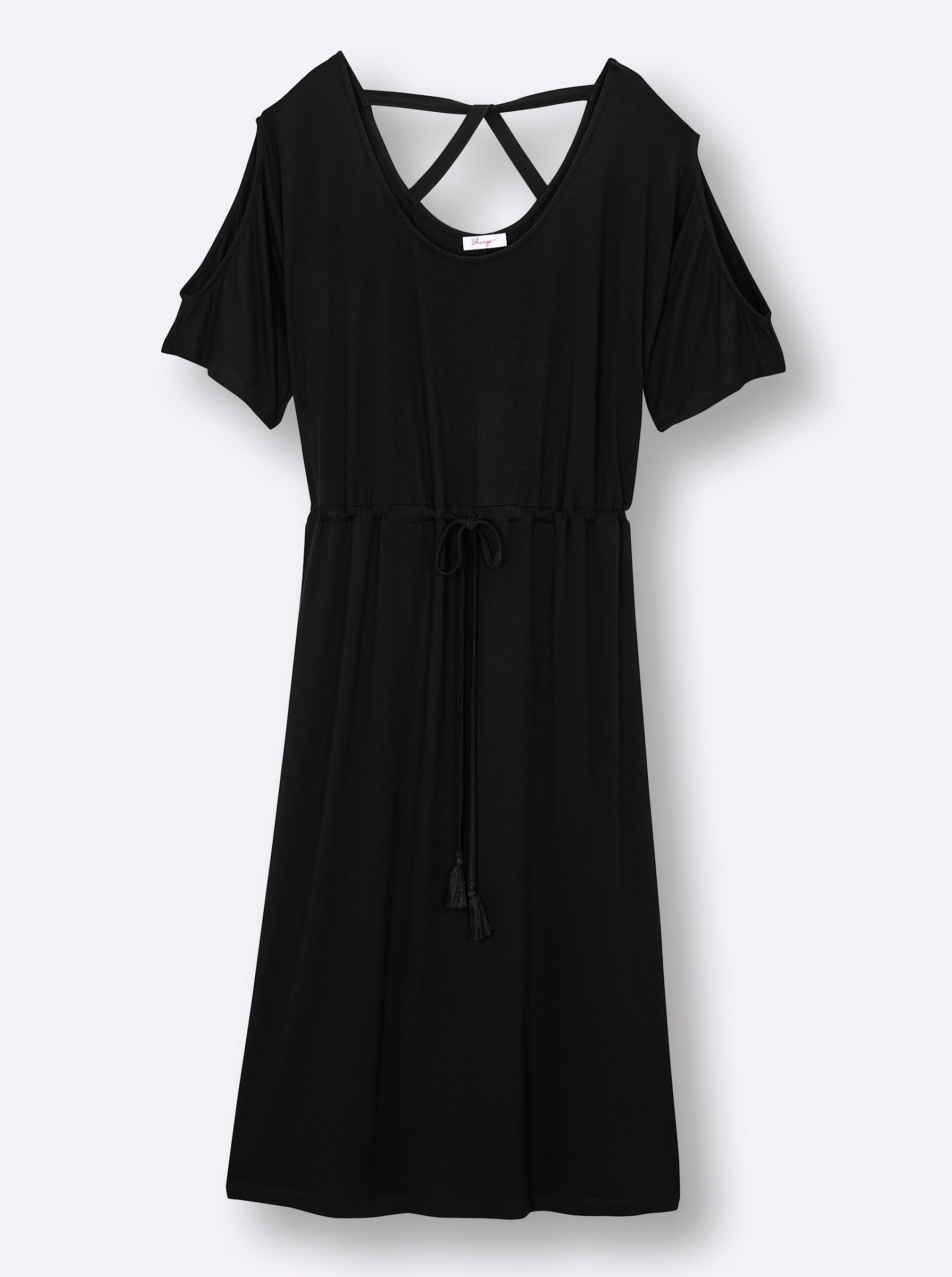 Strandkleid Jersey-Kleid Kurzarm