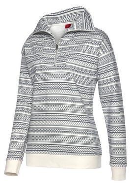 s.Oliver Sweatshirt mit Norwegermuster, Loungeanzug