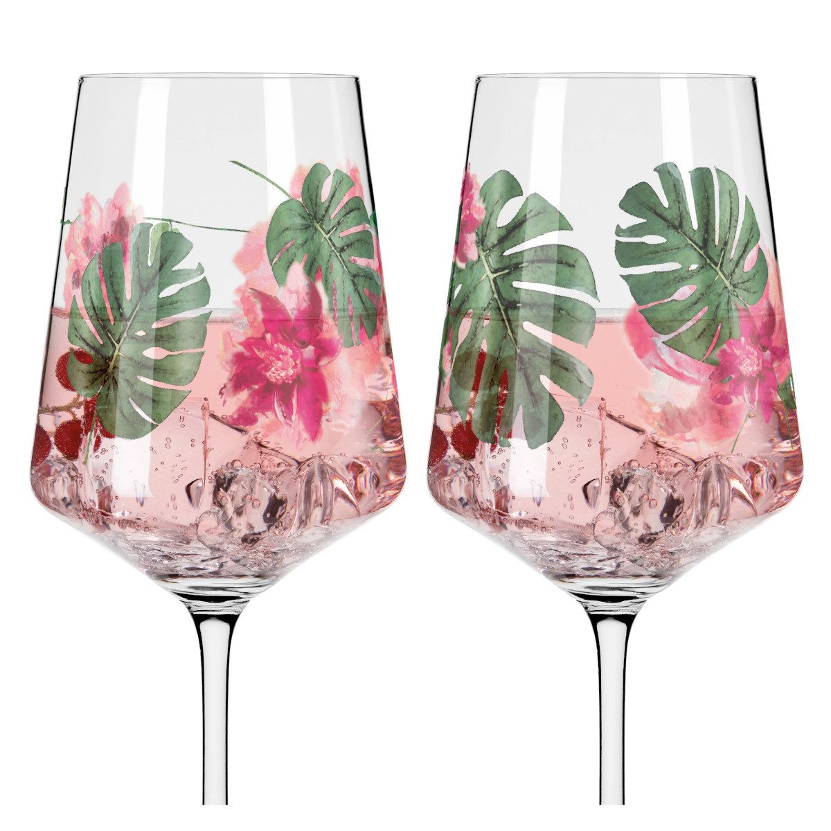 Ritzenhoff Gläser-Set Sommersonett Sprizz 2er Set 2022, Kristallglas, 20,3 x 10,1 x 26,6 cm – Bild 2 von 5
