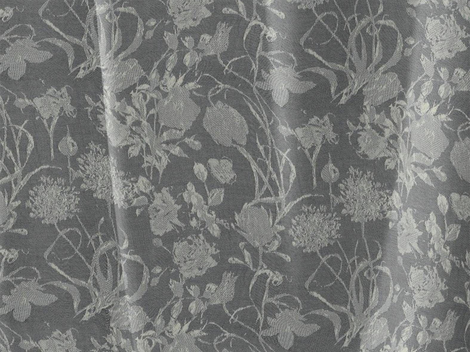Jacquard blickdicht, Ösen (1 Light, Adam, St), Flower Cuveé Vorhang