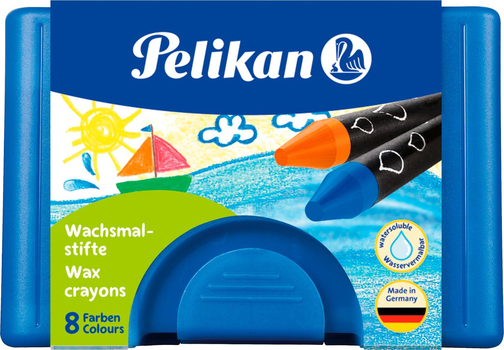 Pelikan Wachsmalstift Wachsmalstifte Rund, 8er-Set