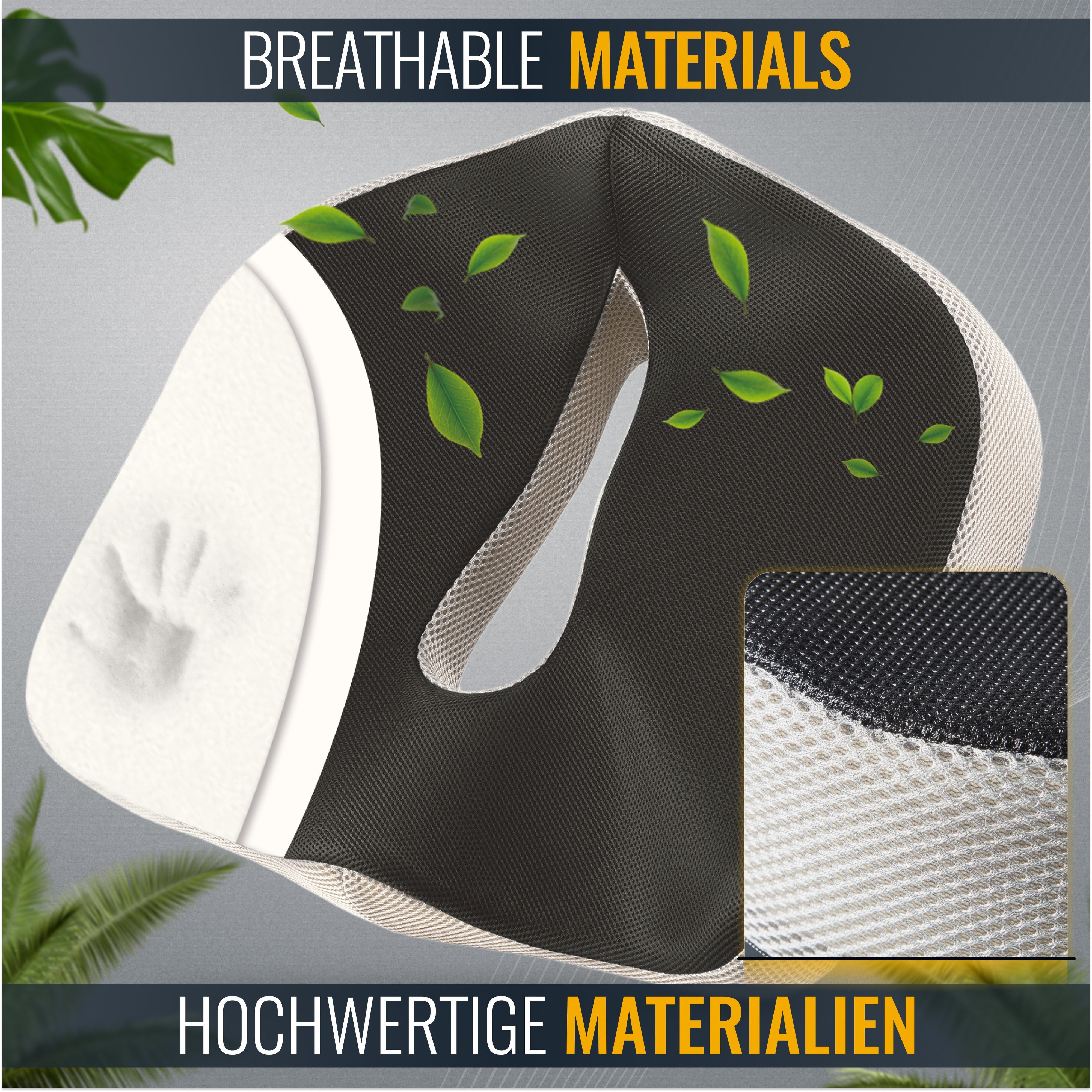 RICOO Haltungskissen SK-U0110, 1-tlg., Ergonomisches Sitzkissen orthopädisches Kissen für Auto & Büro Stuhl – Bild 5 von 5