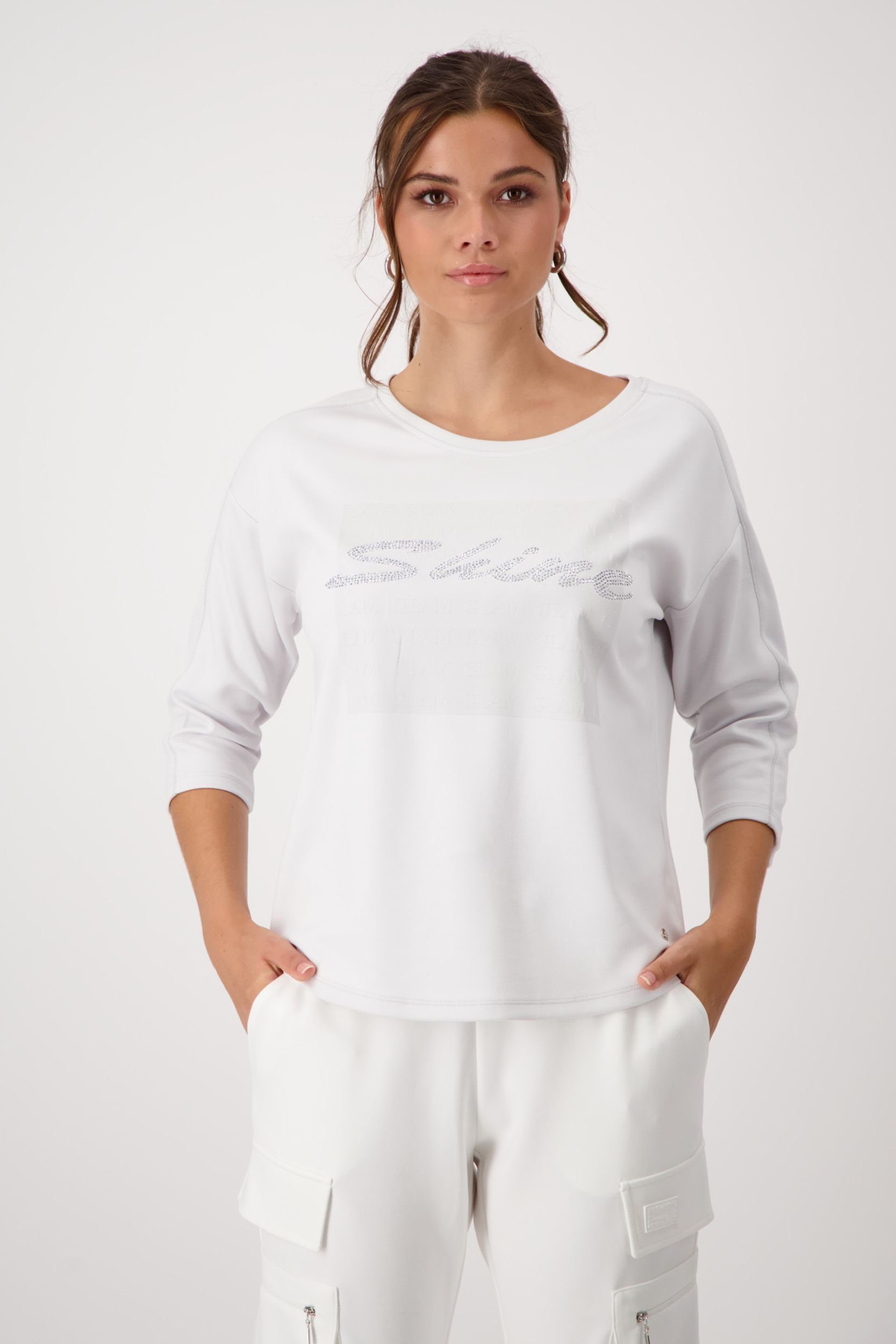 Monari Kapuzenpullover Sweatshirt, cloudy grey