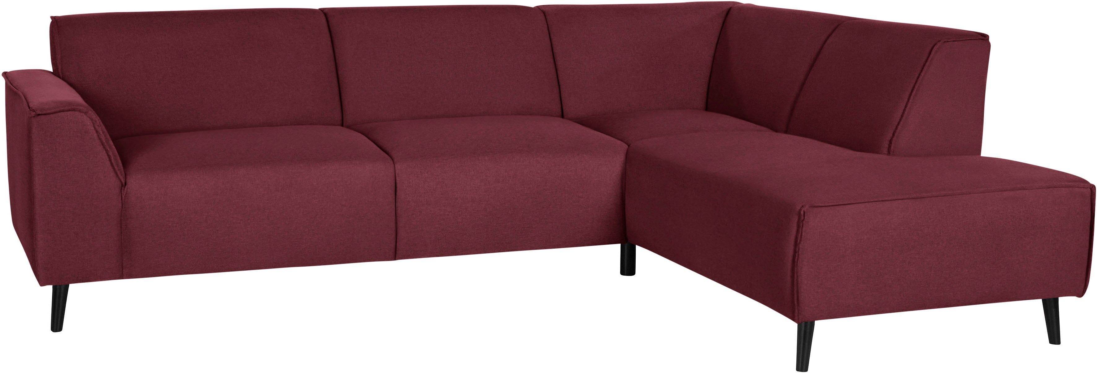 DOMO collection Ecksofa Amora, bequem und zeitlos, L-Form, mit Federkern für mehr Sitzkomfort