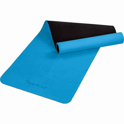 MOVIT Yogamatte Movit® XXL TPE Pilates Gymnastikmatte, Yogamatte (mit Verschlussband), 190x100 oder 190x60 cm, Stärke 0,6cm, Yoga Matte in 12 Farben