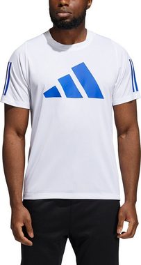 adidas Sportswear Funktionsshirt FL 3 BAR TEE WHITE/BOBLUE